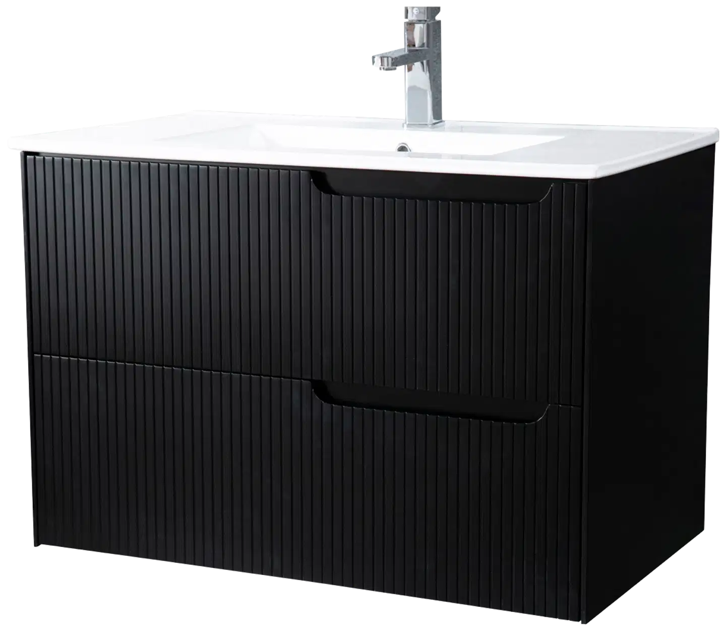 Lykke allaskaappi polar deluxe 80x46x55cm, musta - 1