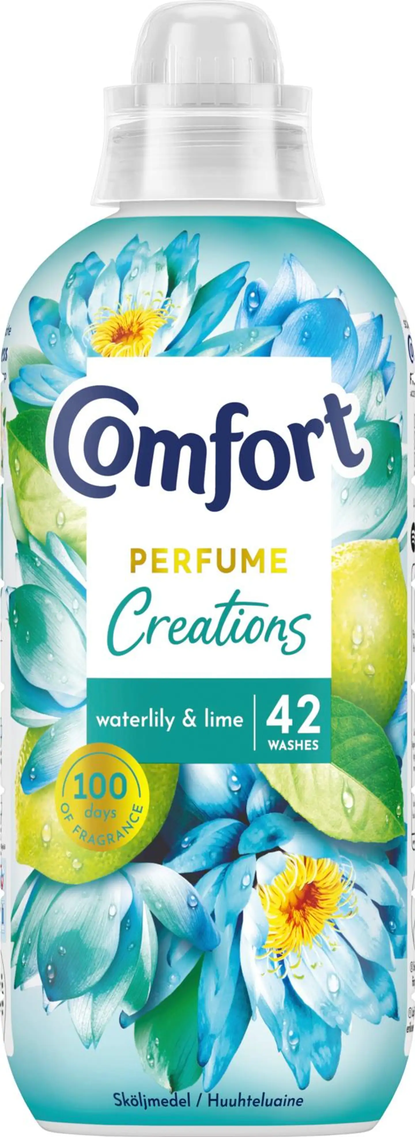 Comfort waterlily & lime Huuhteluaine Pitkäkestoinen tuoksu 762 ml