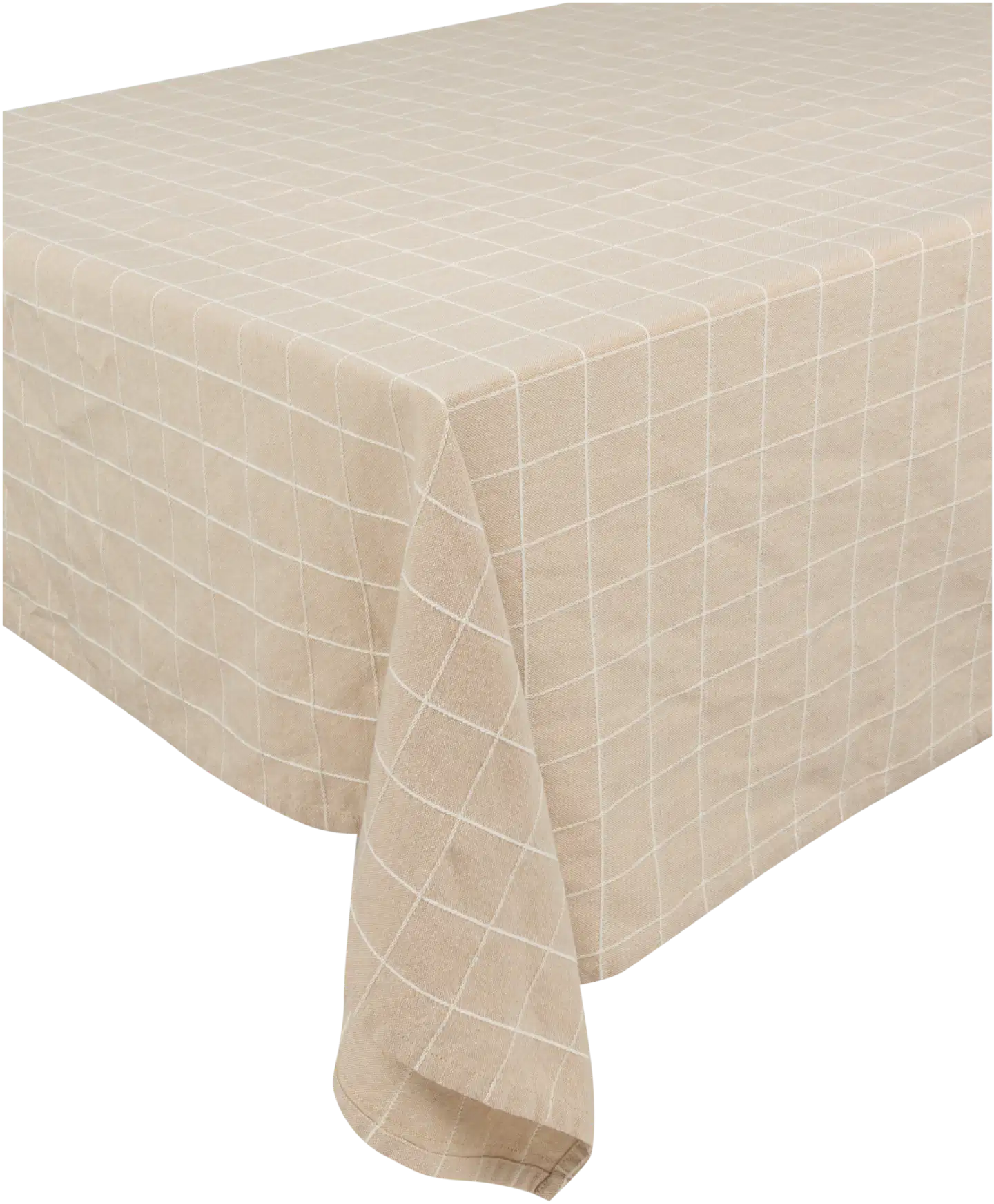 House pöytäliina Ruutu 140x240 cm valkoinen, beige - 1