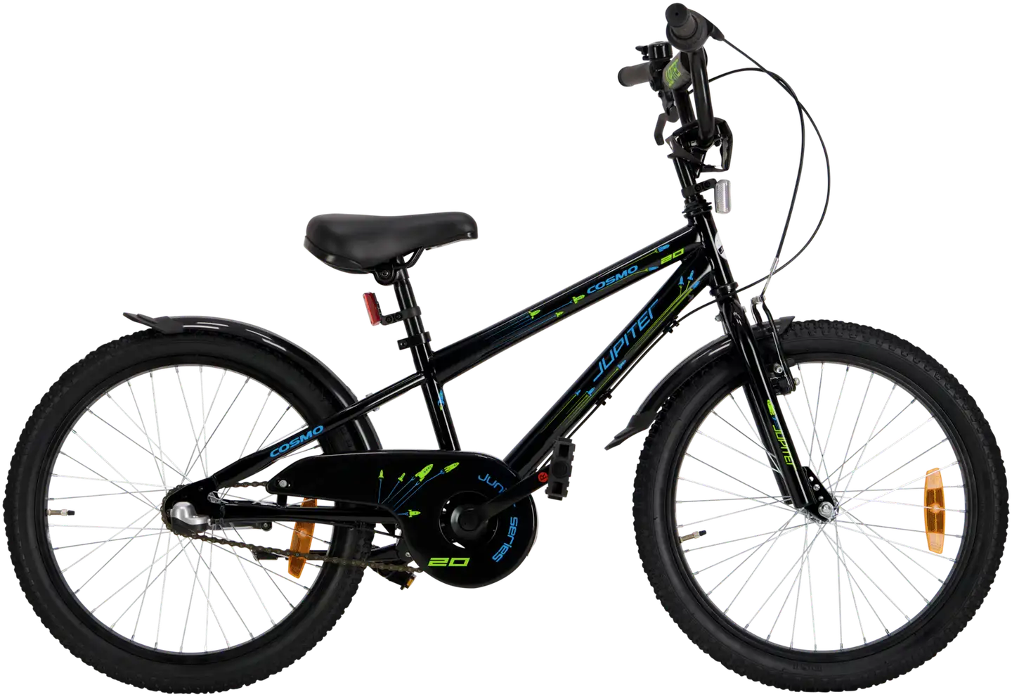 Jupiter Cosmo 20" polkupyörä 3-vaihdetta runko 28 cm musta
