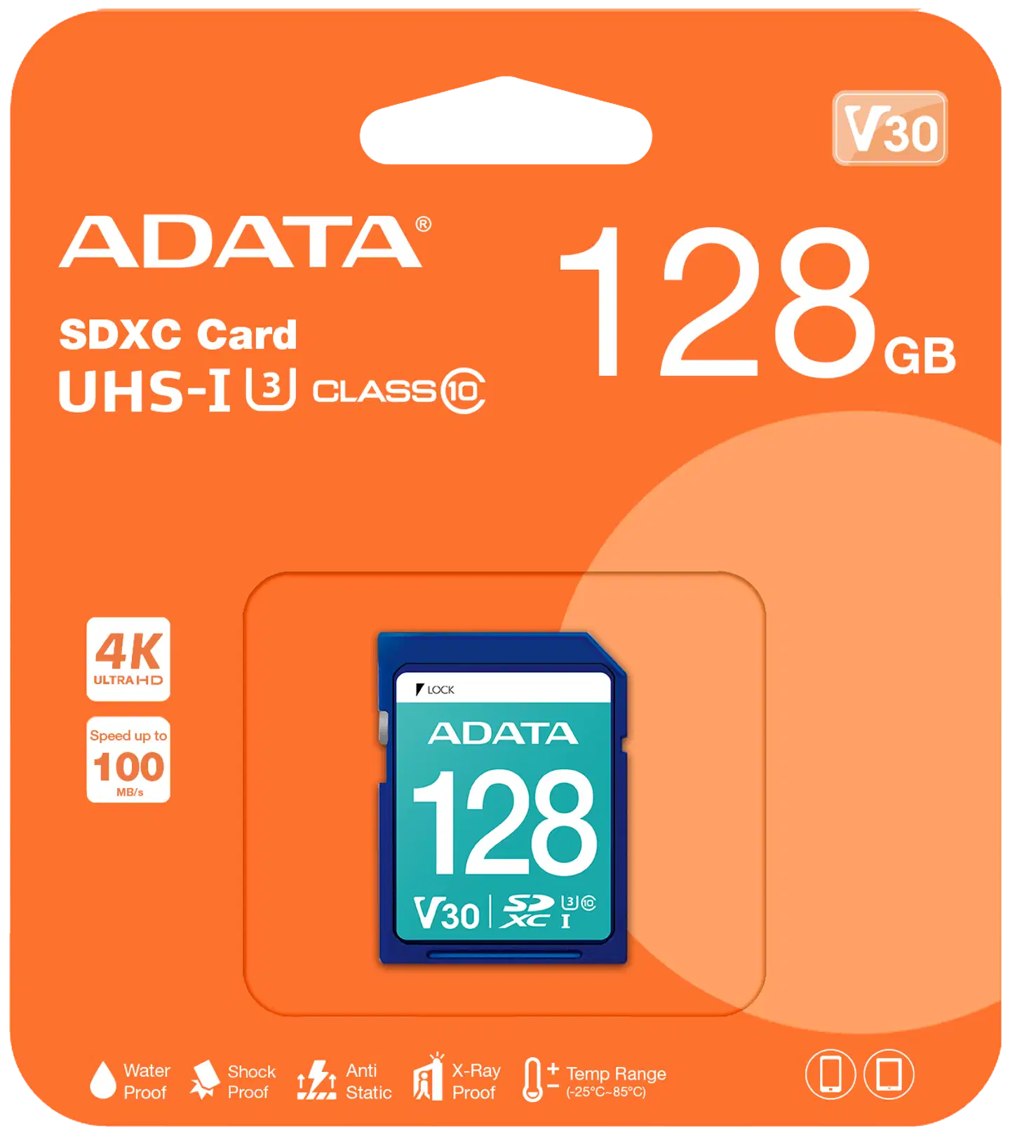 ADATA Premier Pro SDXC -muistikortti, 128 GB - 2