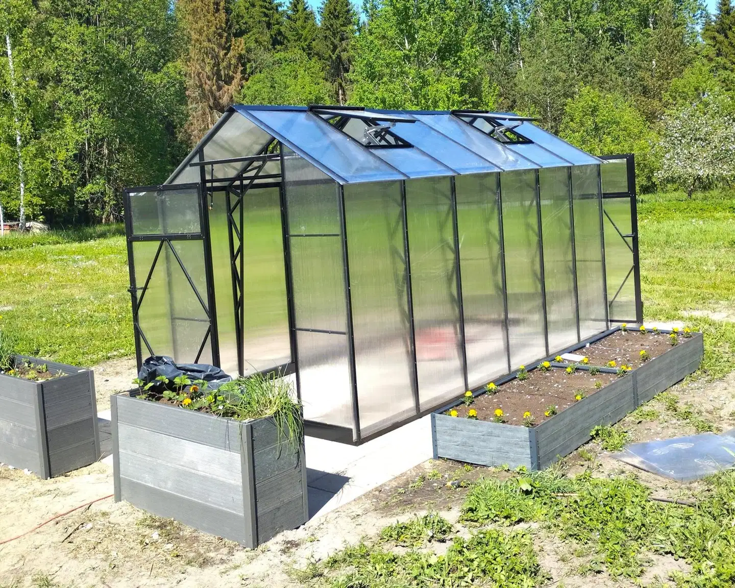 Ecoslider kasvihuone Lux 2.0 X 4.1 - 8