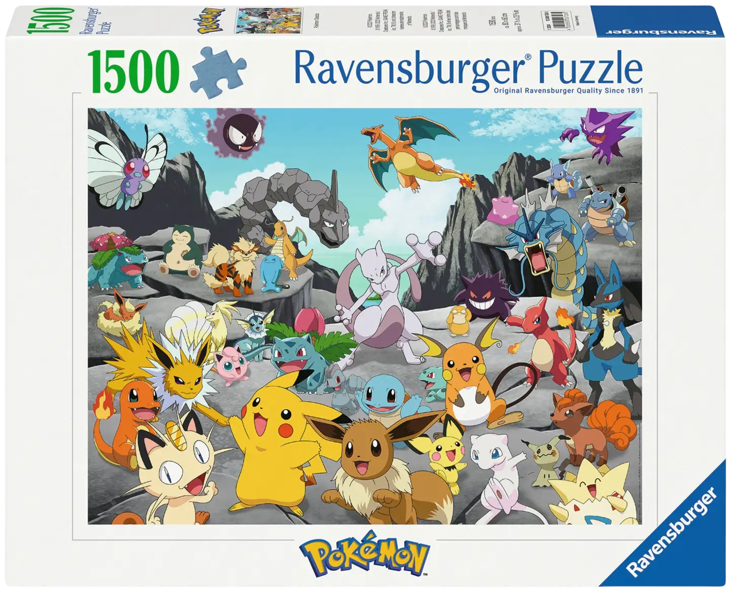 Ravensburger palapeli 1500 palaa, erilaisia - 3