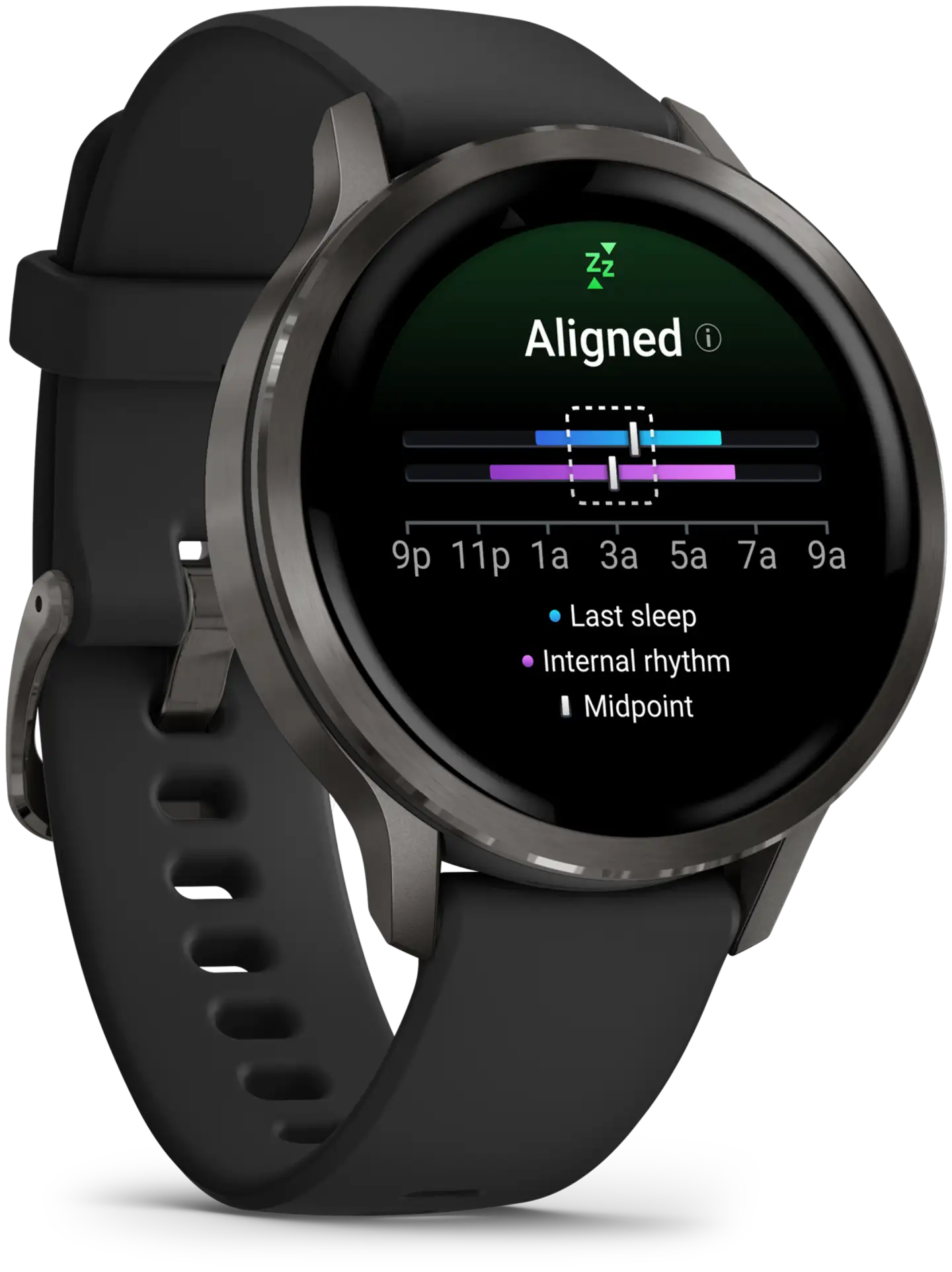 Garmin älykello Venu 4 – 41 mm, harmaa, musta silikoniranneke - 5