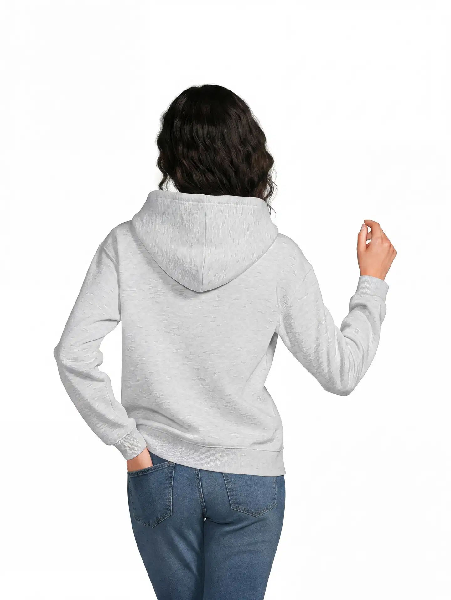 House naisten collegehuppari Caite - Light grey melange - 3