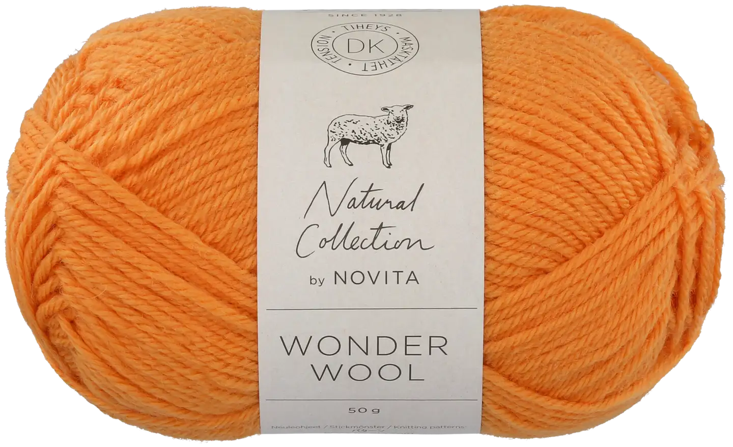 Novita lanka Wonder Wool DK 50 g appelsiini 017 - 1