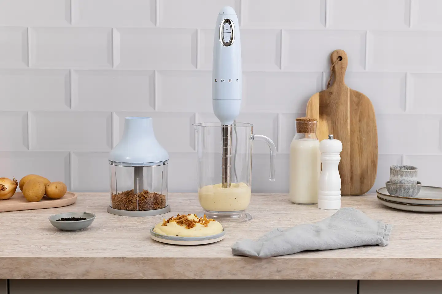 Smeg sauvasekoitinsetti pastellinsininen HBF03PBEU - 9