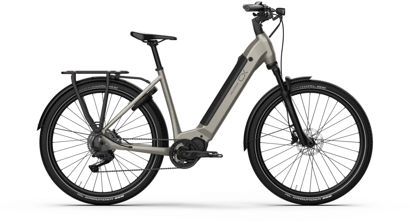 Helkama CX 27,5" Sähköpyörä 9-vaihdetta runko 54 cm graniitti - 1