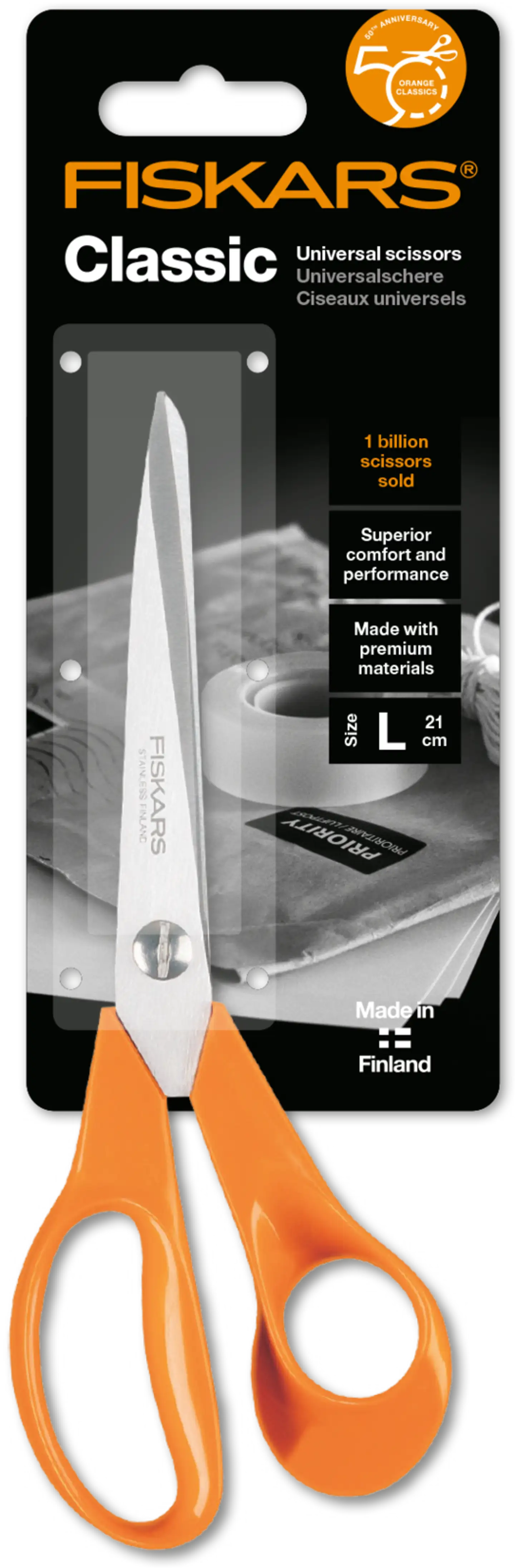 Fiskars Classic yleissakset 21 cm - 5