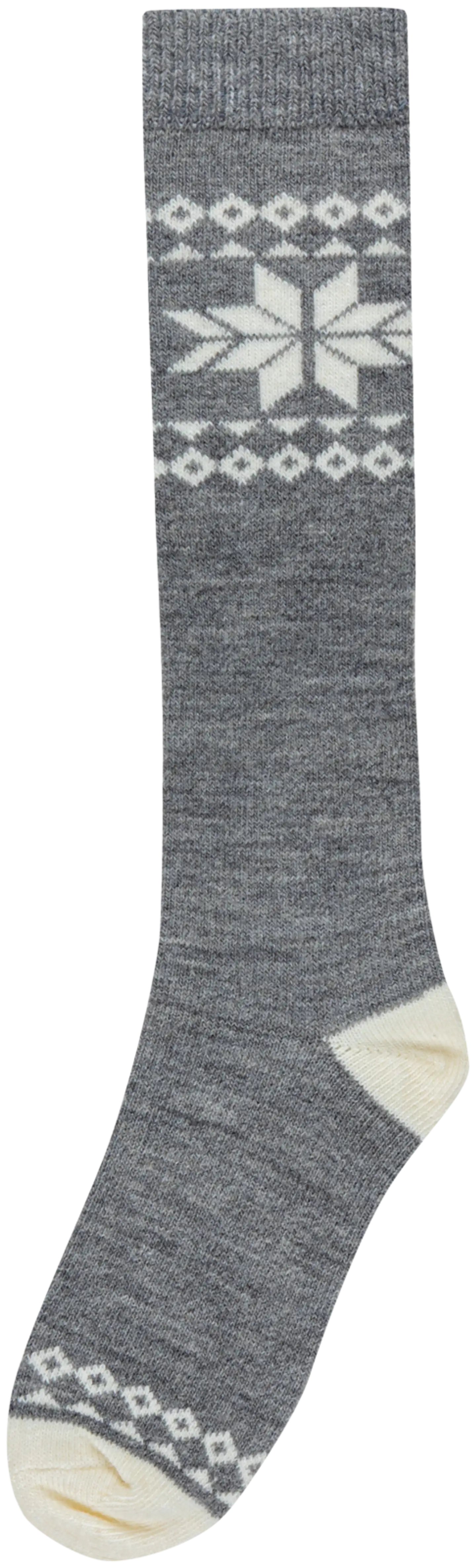 House naisten polvisukat kuvioneule 214H322516 - Grey - 1