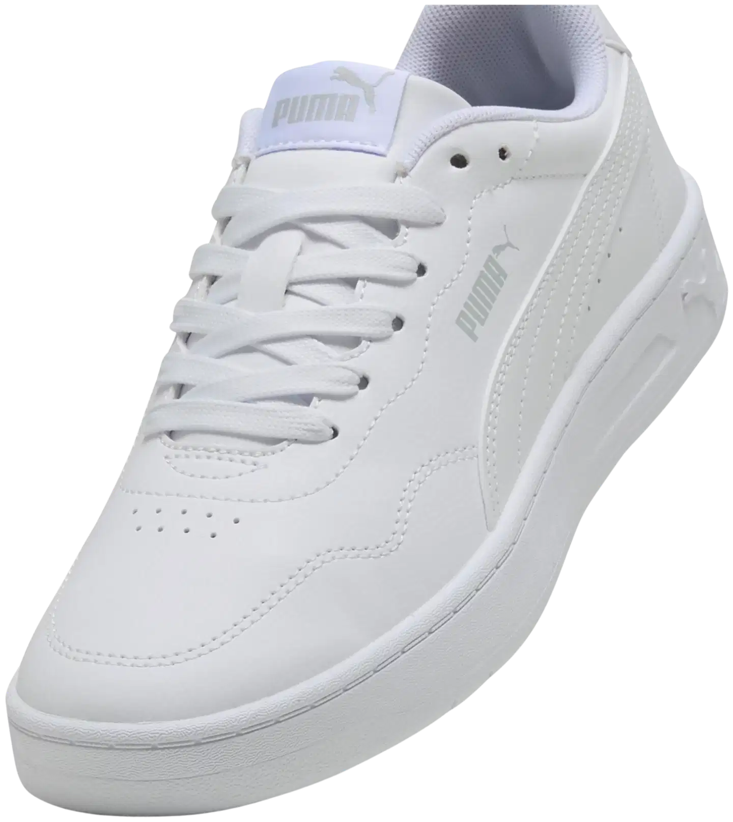 Puma naisten tennari Court Lally - White-White-Cool Light Gray - 6