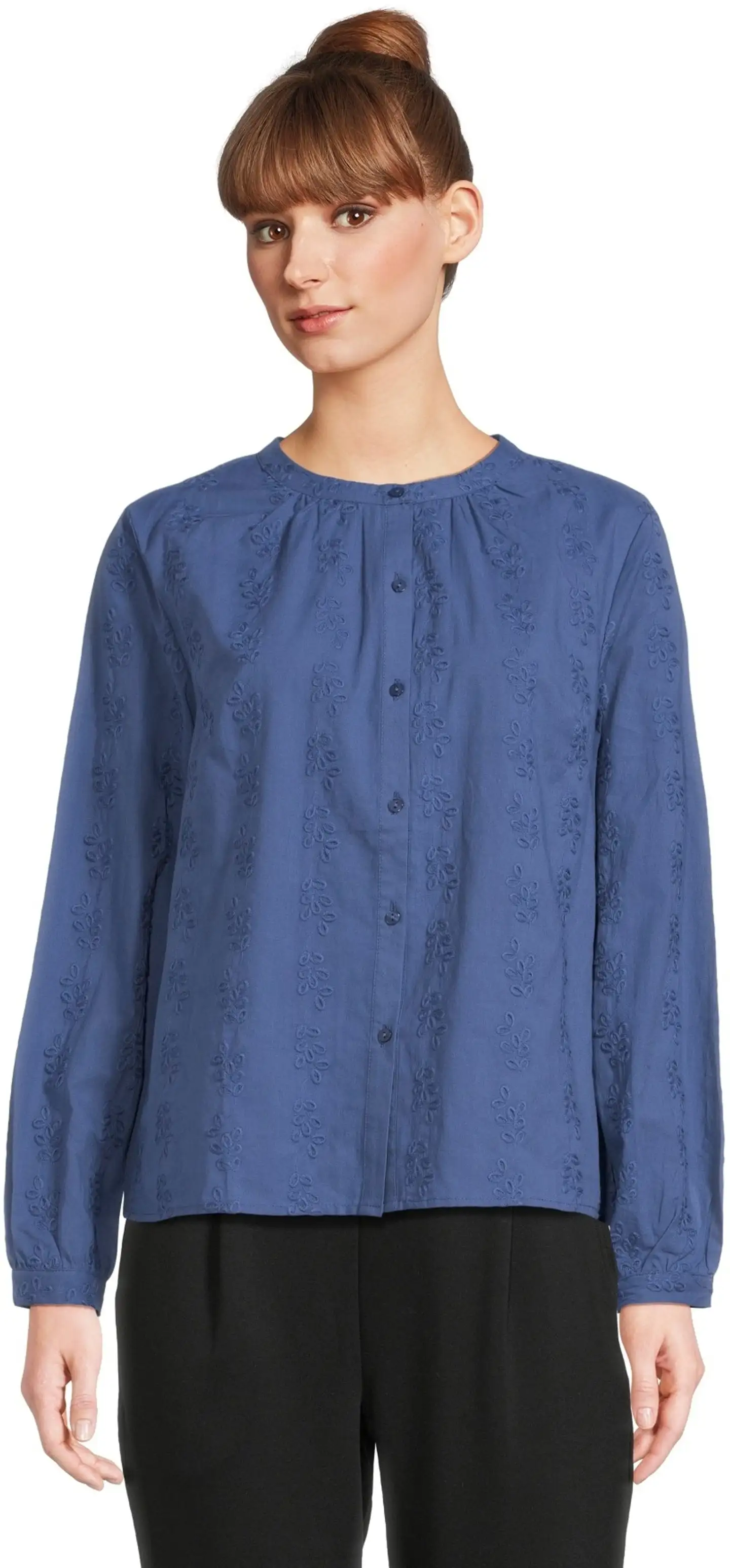 House naisten kangaspaita 228H261010 - True Navy - 1