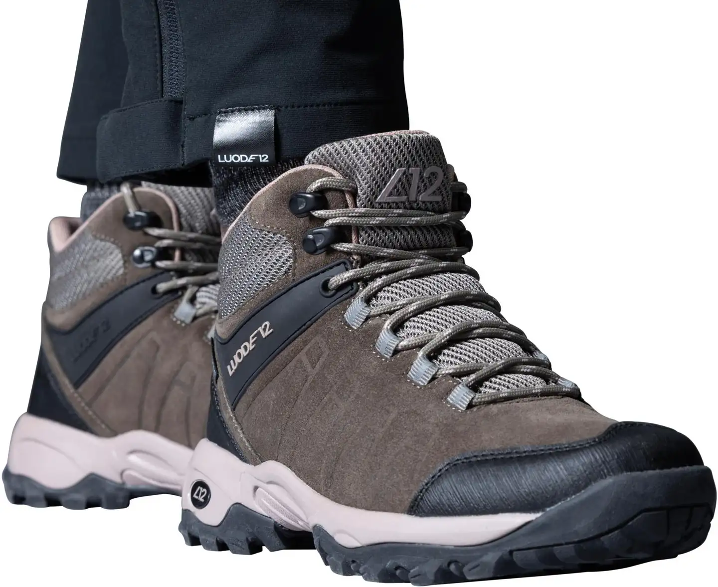 Luode12 naisten ulkoilukengät Brännskär Mid WP - Olive color combination - 6