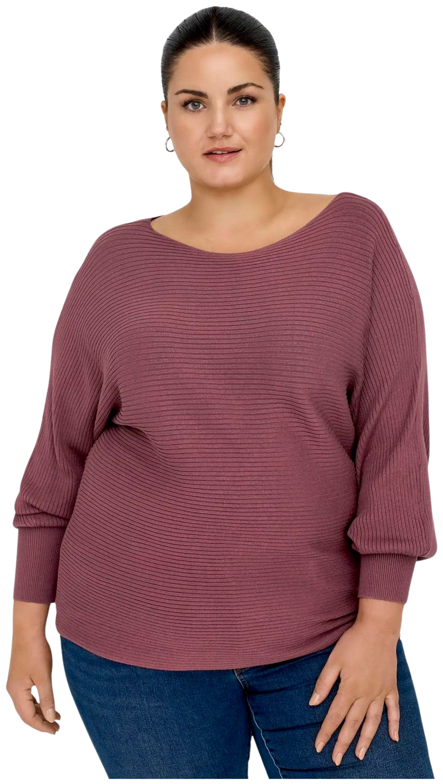 Only Carmakoma naisten neule Carnew Adaline - Rose Brown - 4