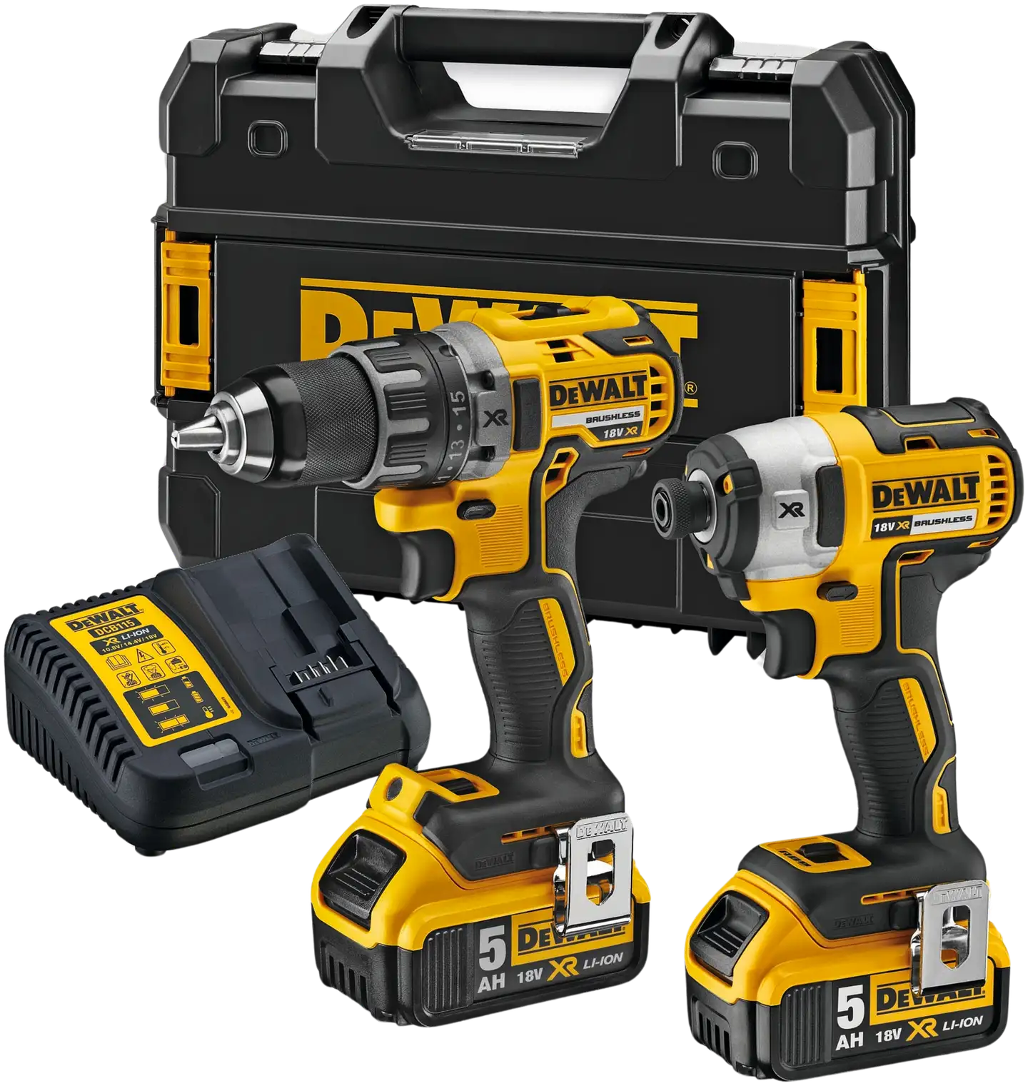 DeWalt DCK268P2T-QW akkuporakone DCD791 ja väännin DCF888