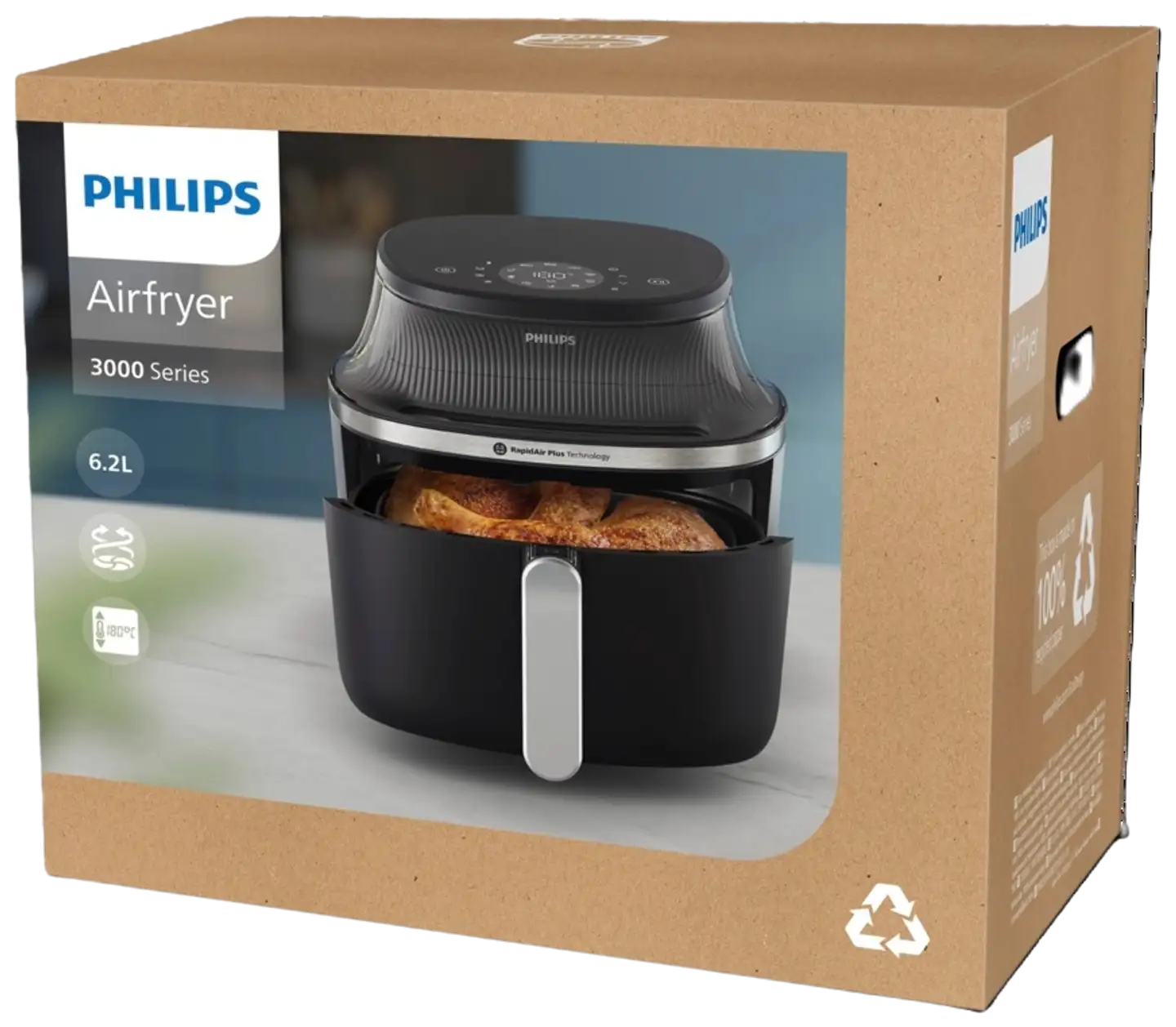 Philips Airfryer 3000 Series 6.2L ikkunalla - 4