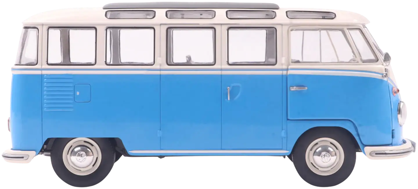 Solido 1:18 VW T1 21 WINDOWS b. blue/white, keräilyauto, pienoismalli - 8