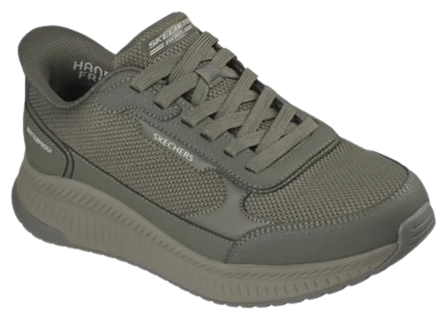 Skechers miesten vapaa-ajan lenkkari Bobs Squad 4 CS Olive - Olive - 5