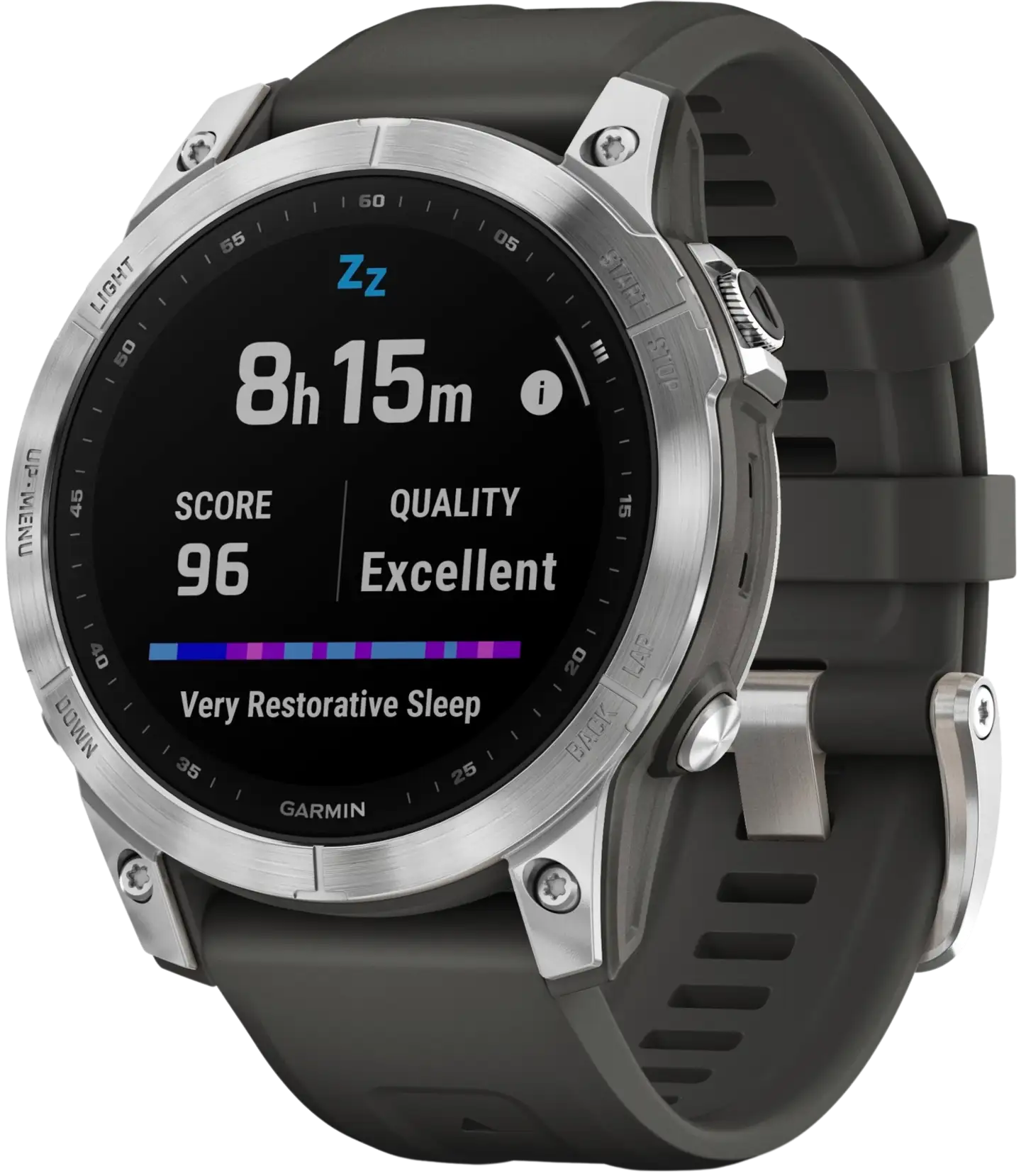 Garmin Fenix 7 hopea/grafiitinharmaa multisport GPS kello - 4