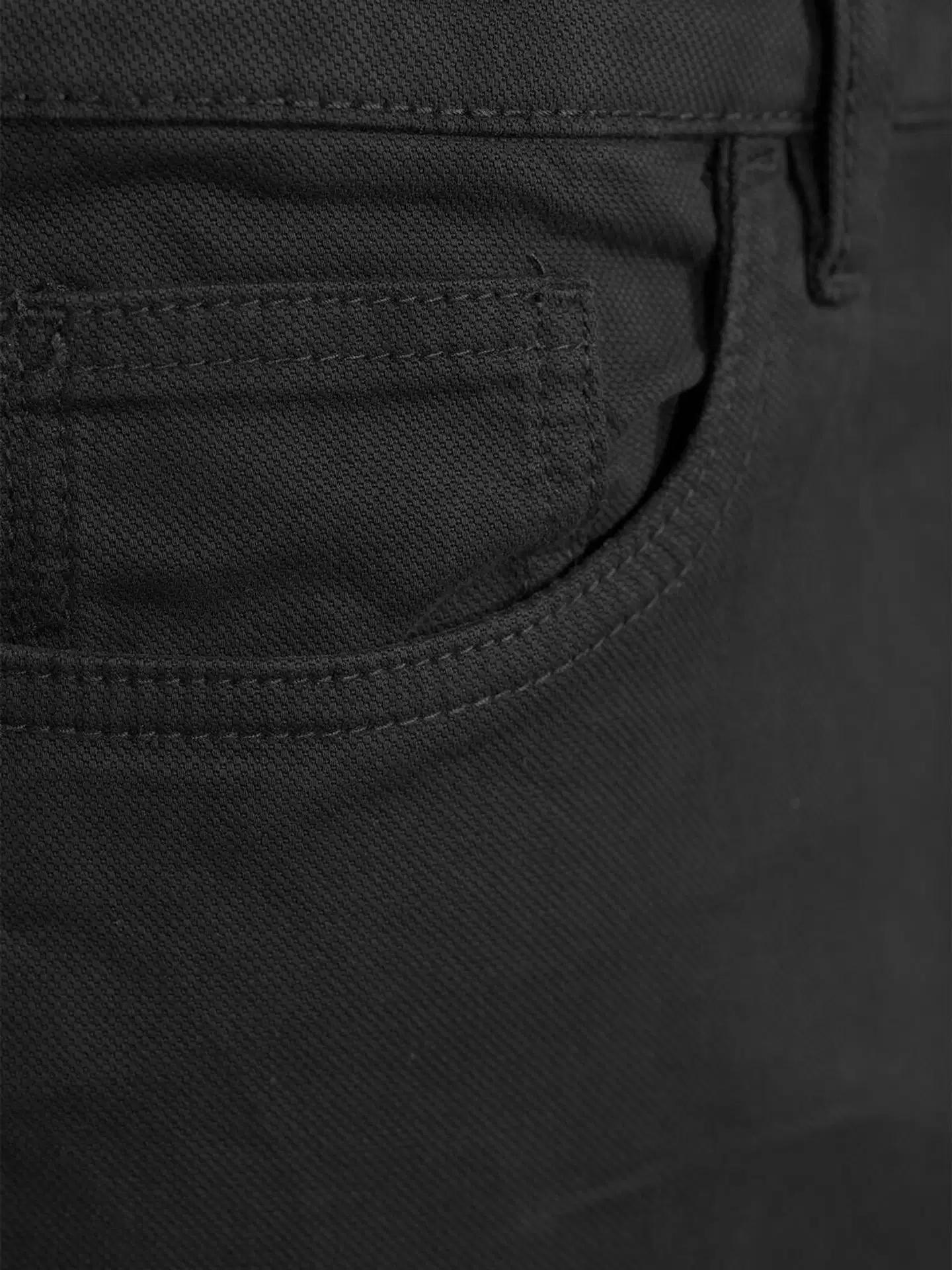 House miesten 5-tasku Dobby-housut 202H292601 - Black - 5