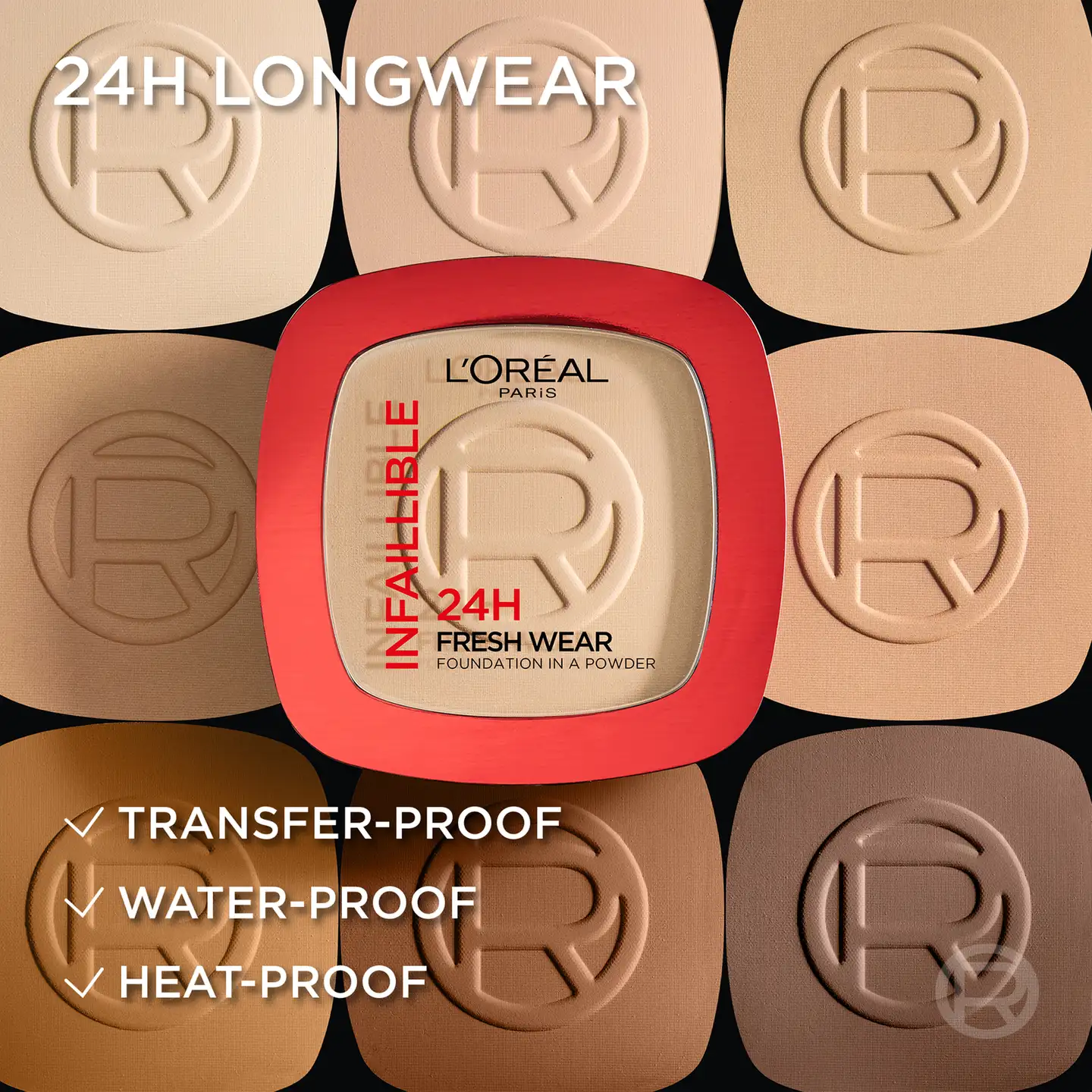 L'Oréal Paris Infaillible 24H Fresh Wear Foundation in a Powder, 20 Cool Undertone, 30 ml - 7