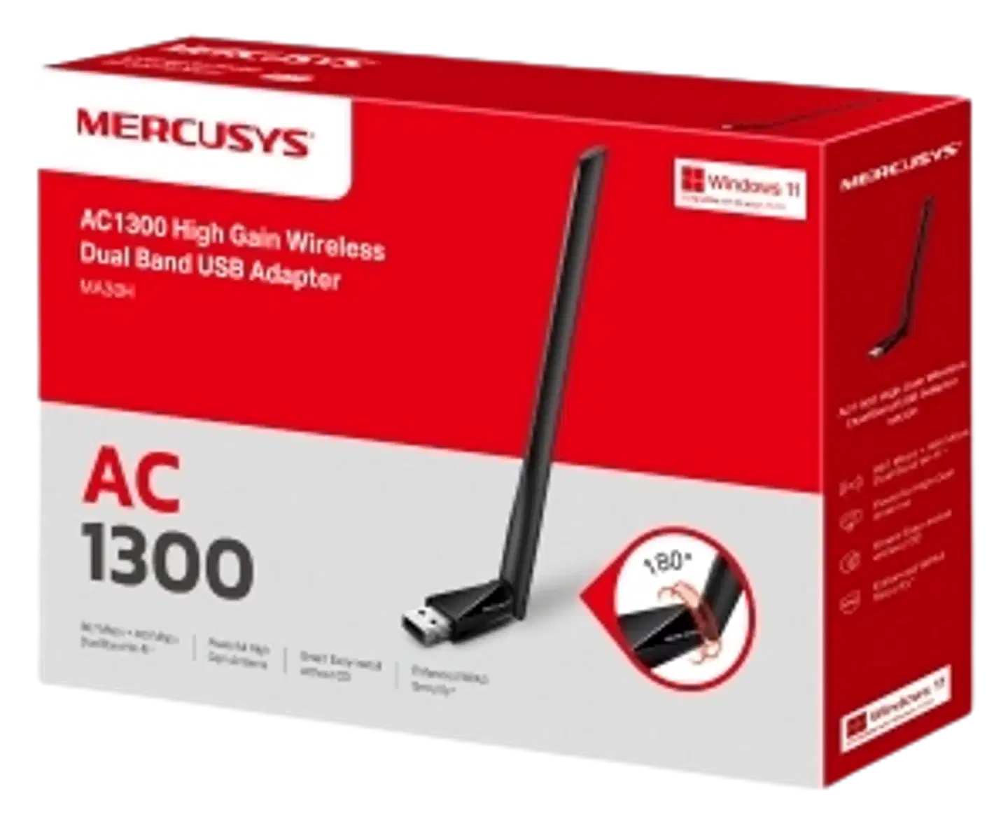Mercusys MA30H AC1300 WIFI USB adapteri - 3