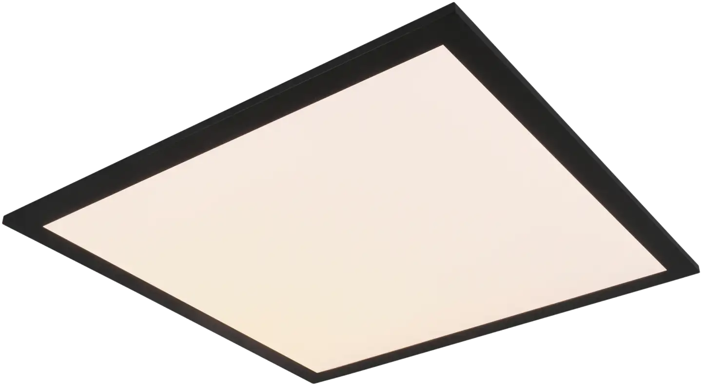 Trio LED-kattovalaisin Alpha 45x45 cm mattamusta - 1