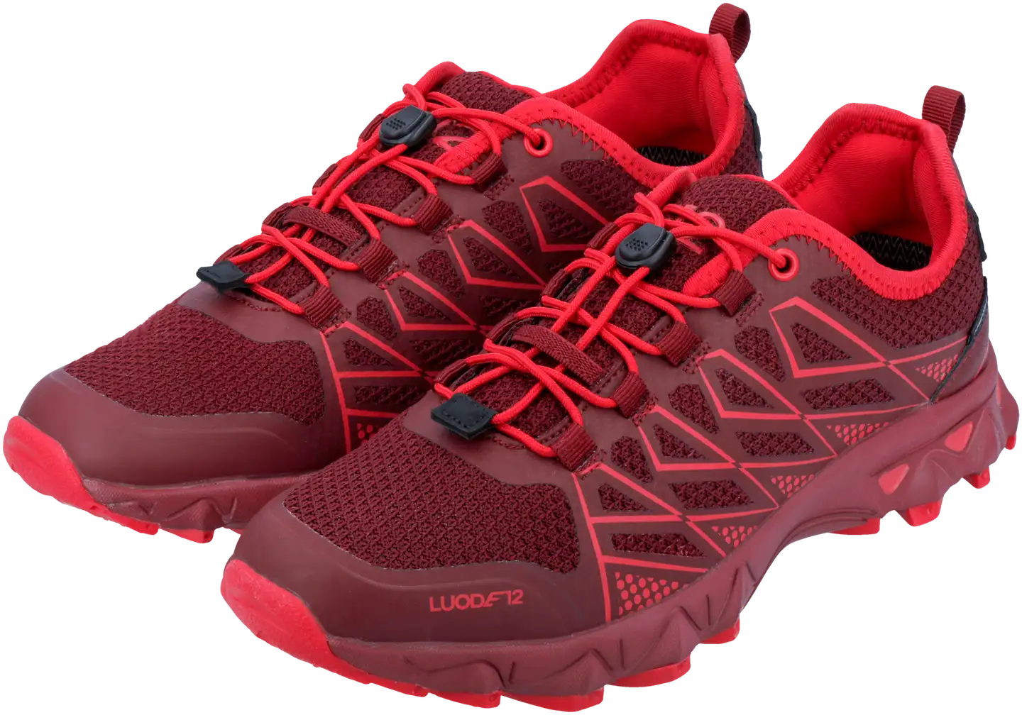 Luode12 naisten ulkoilujalkineet Jurmo Waterproof Low - Red combi - 3