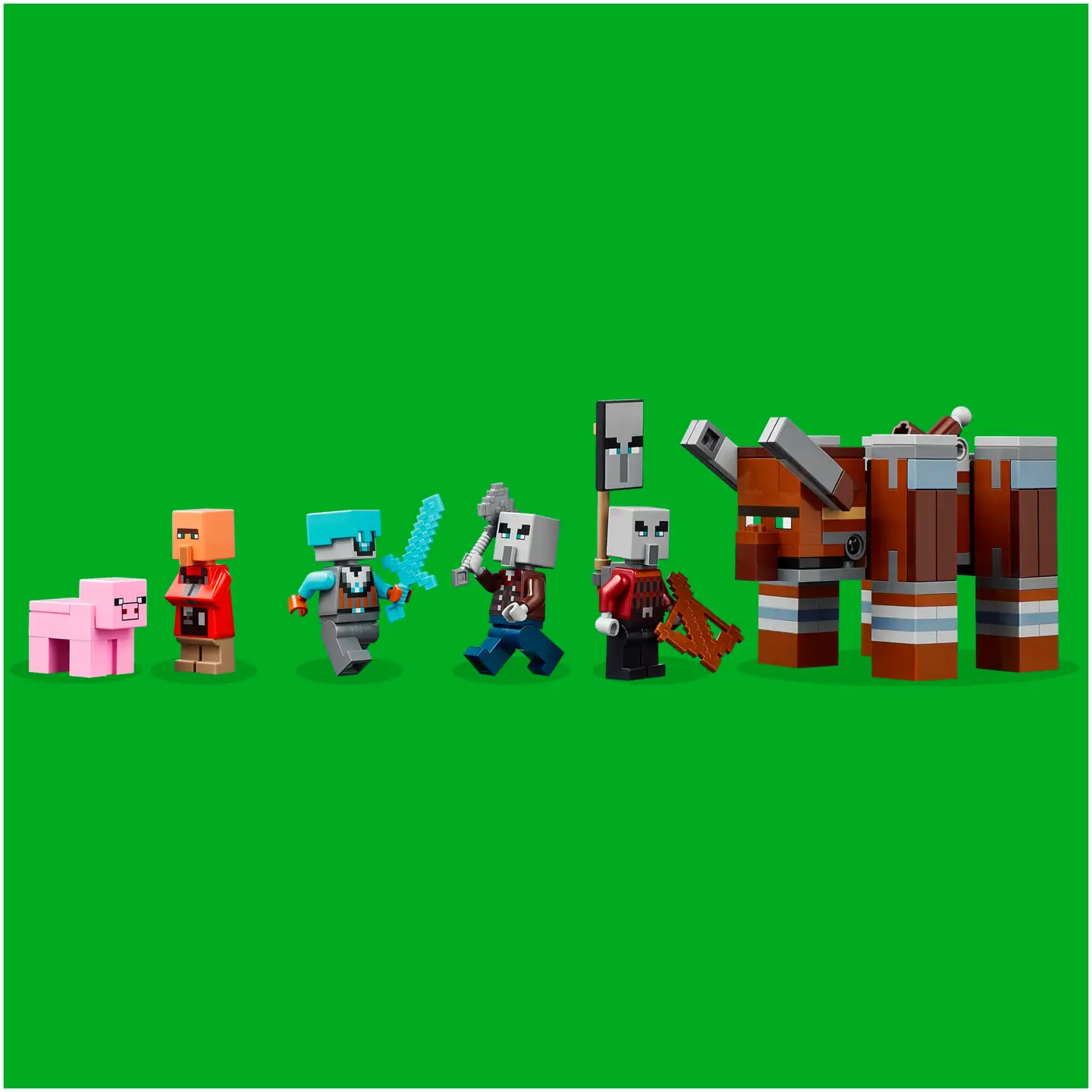 LEGO® Minecraft 21278 Ryöstelijöiden etuvartioasema ja Tuhokylvyri - 6