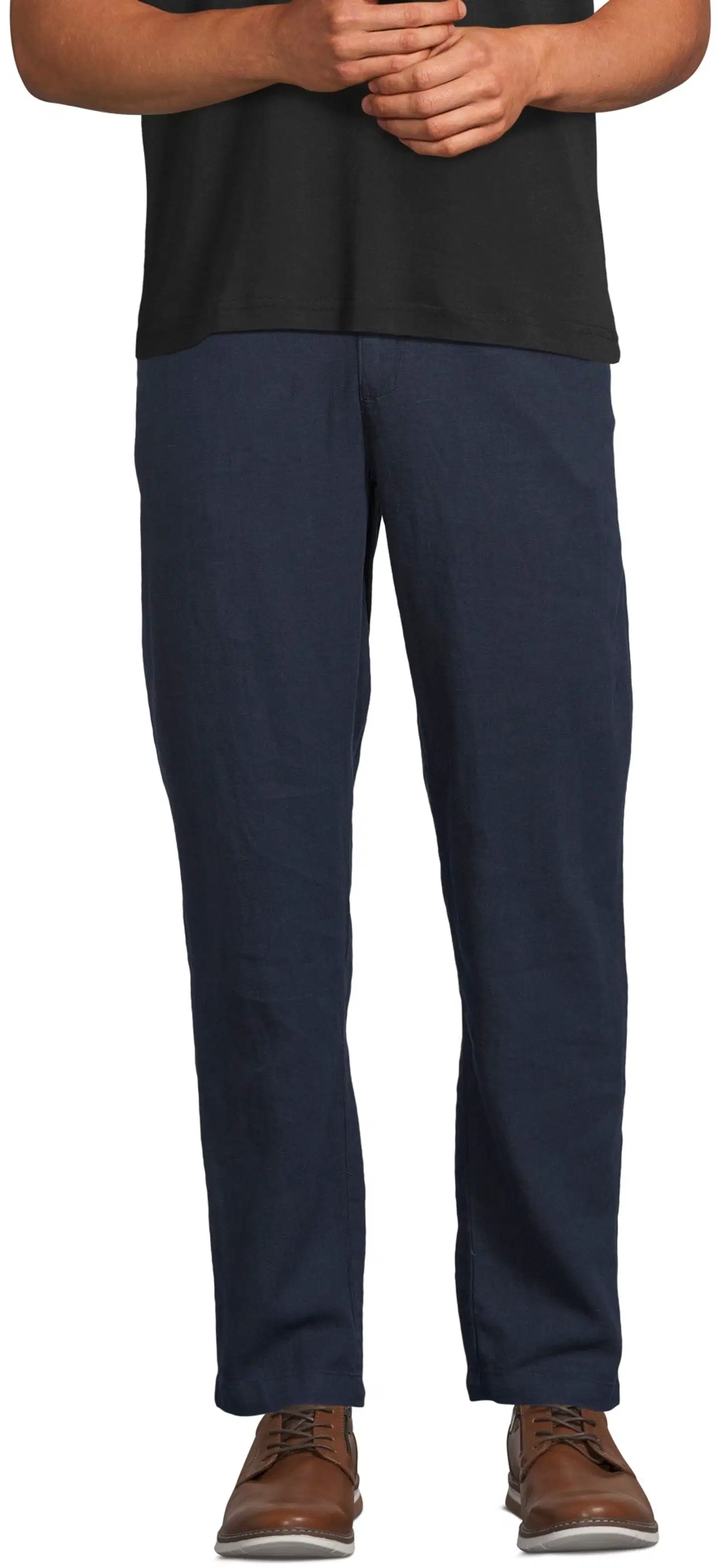 London Fog miesten pellavachinot 202LF15265 - D. blue - 1