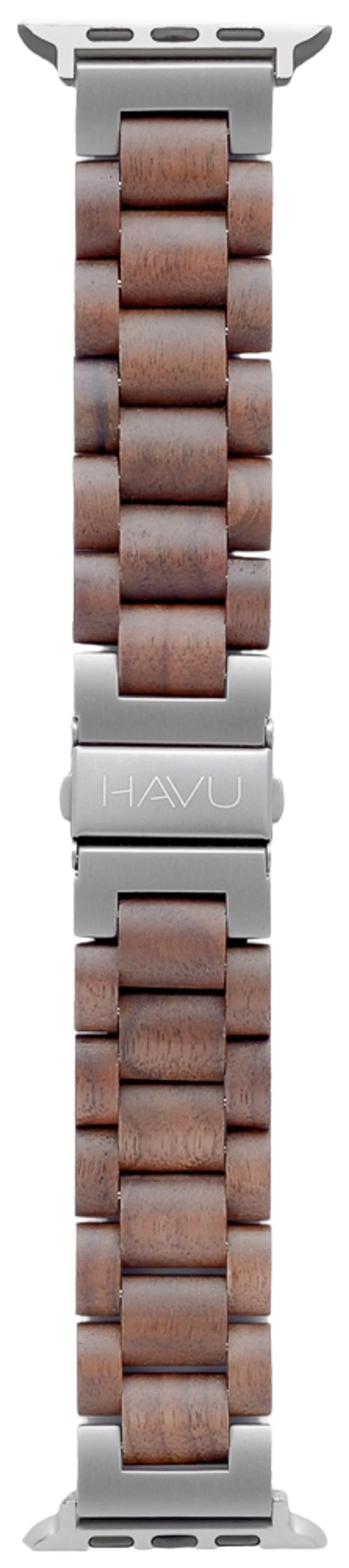 Havu Apple Watch Ultra -ranneke, pähkinäpuu (42/44/45/49 mm) - 1