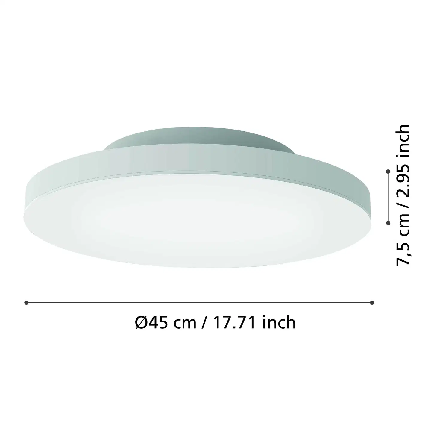 EGLO Plafondi connect.z Turcona-Z led 45cm 22,4W valkoinen - 5