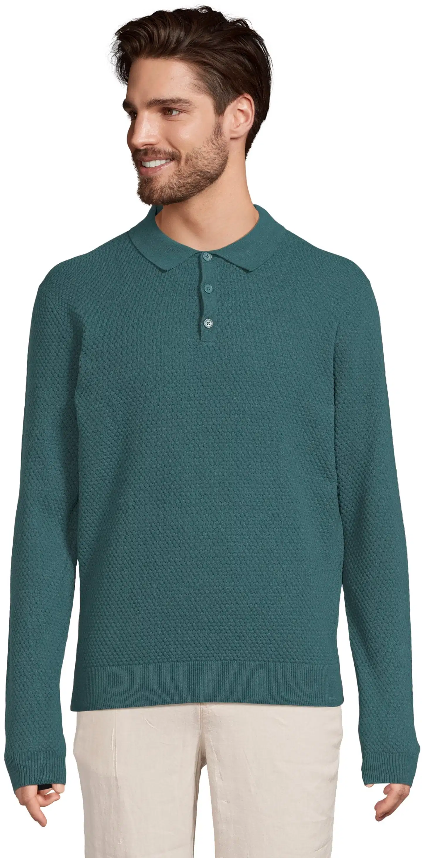 London Fog miesten neulepaita struktuuri CYCLO® 194L292610 - Dark Green - 1