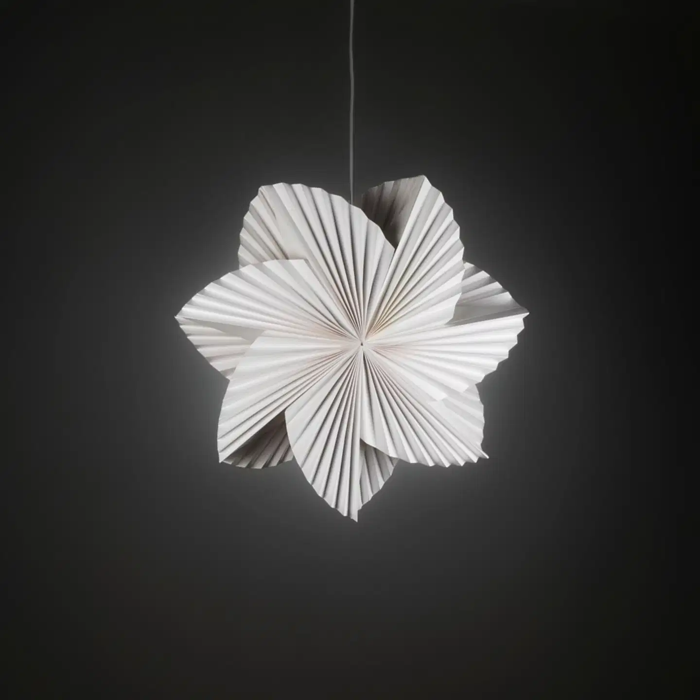Konstsmide Paperitähti 5948-200, Hyrrä  60Cm Valkoinen, E14 sis. johtosarjan - 3