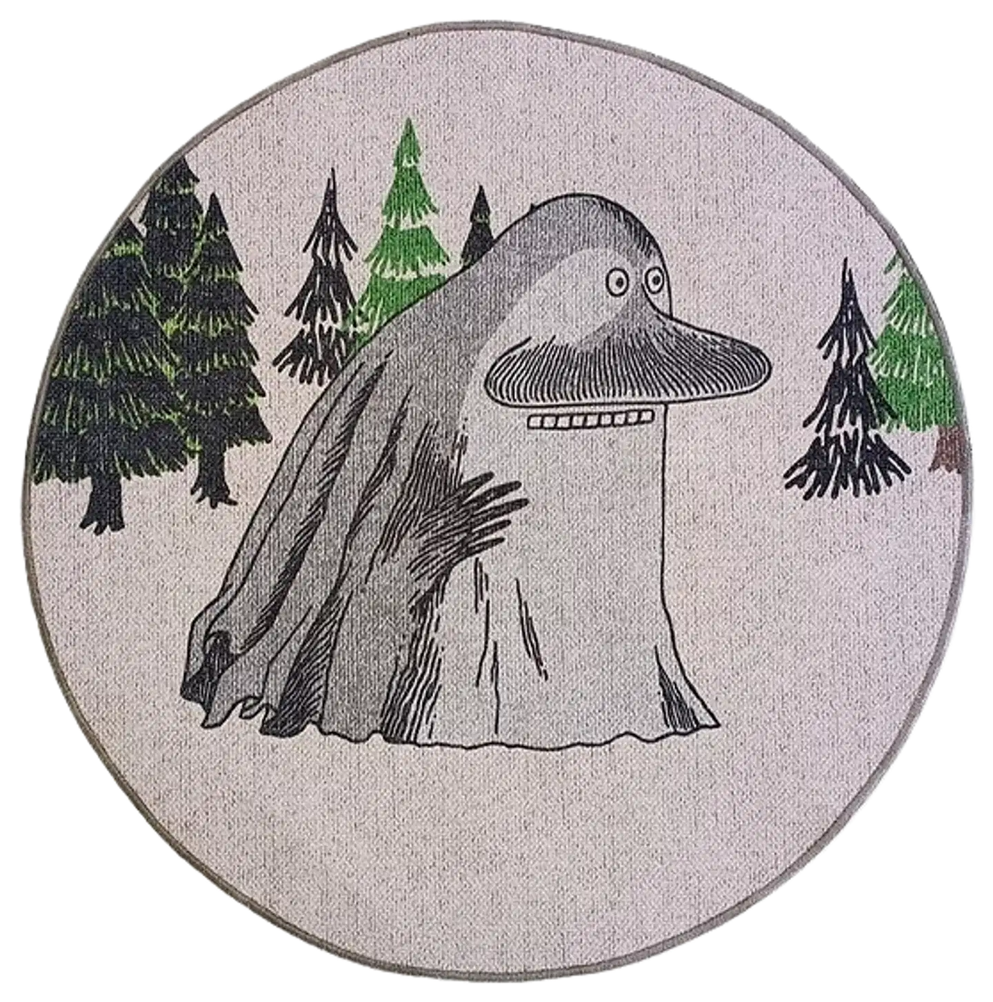 Muumi Mörkö metsässä 80 cm beige