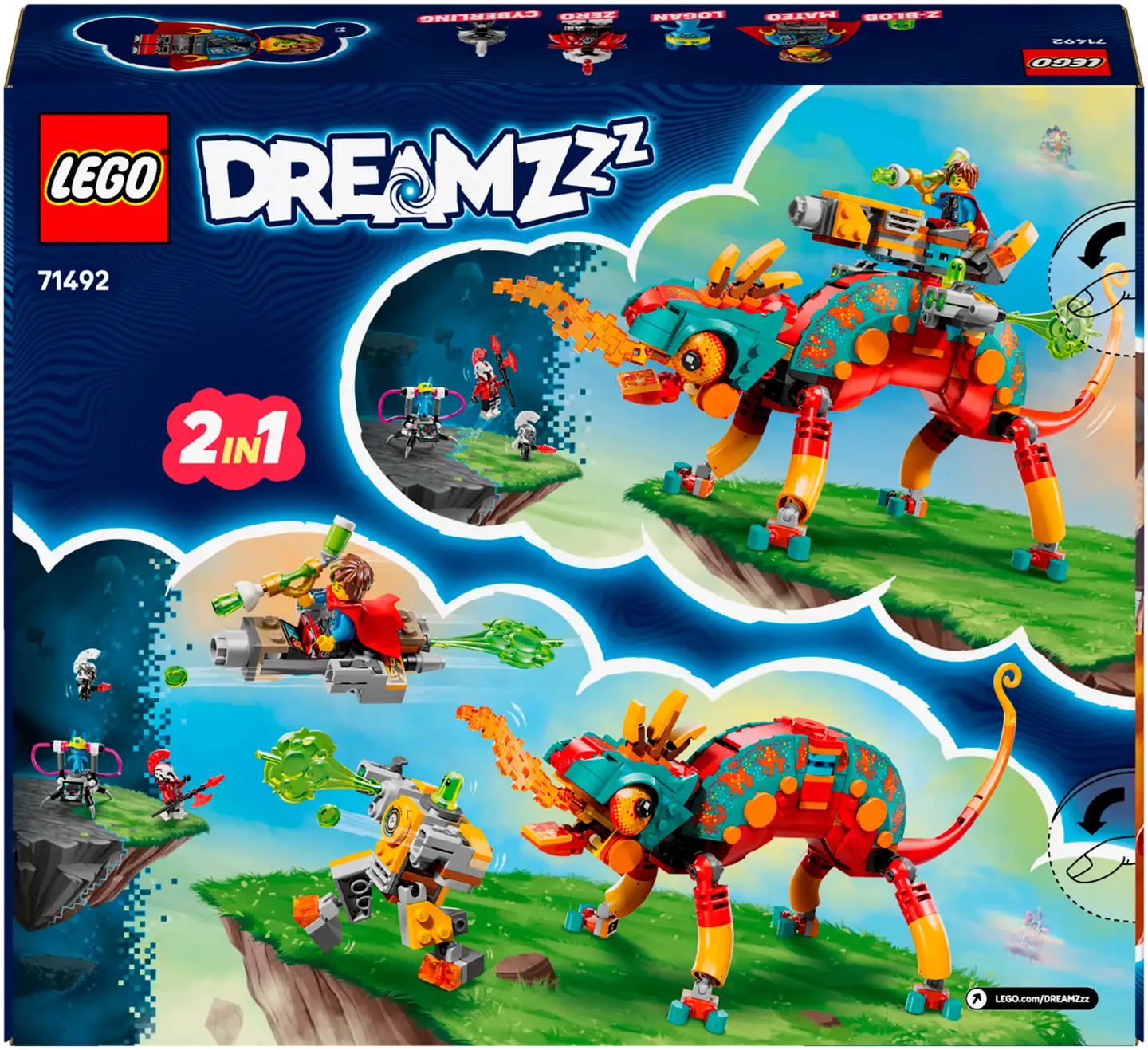 LEGO® DREAMZzz 71492 Mateon tulikameleontti - 3