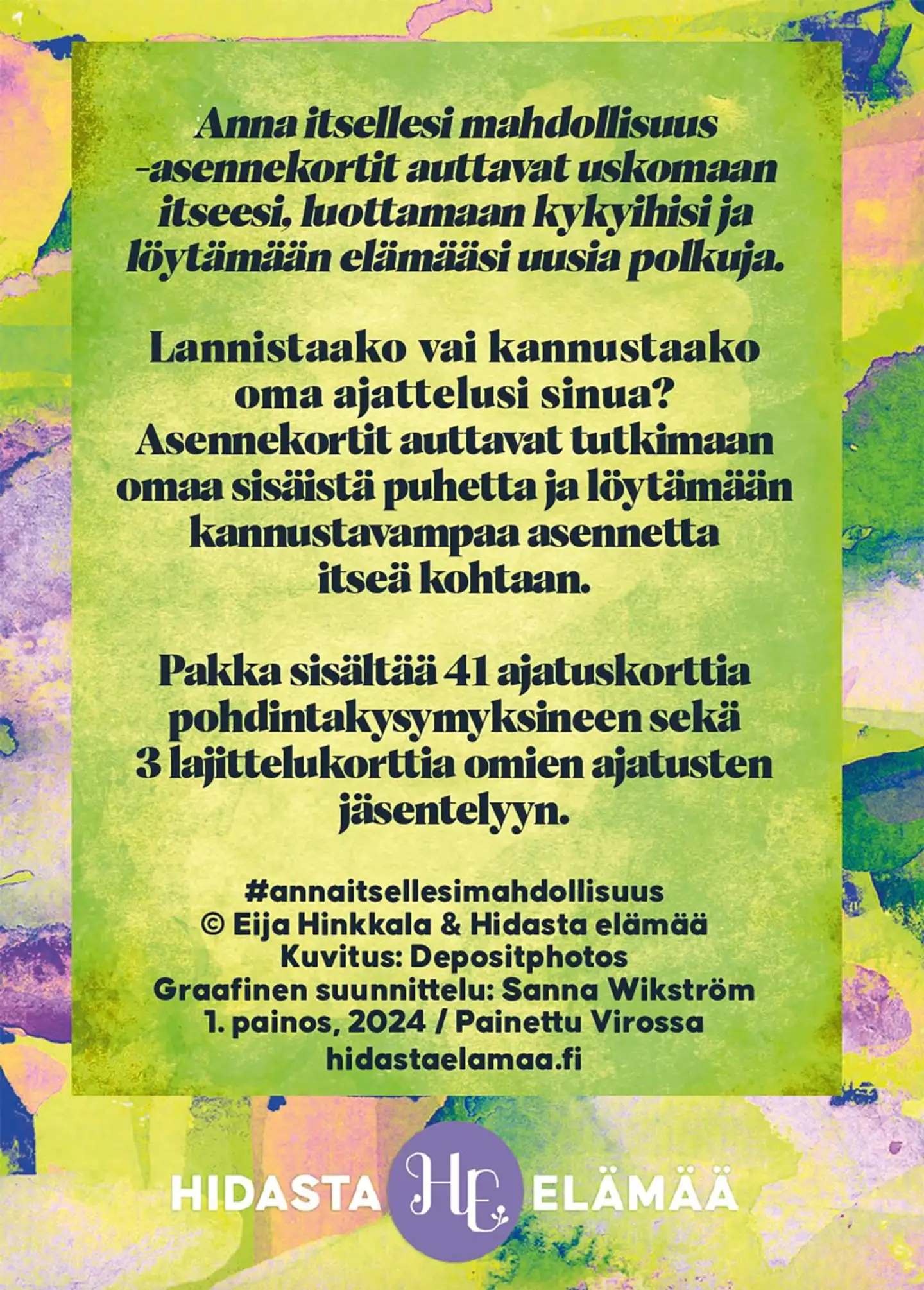 Anna itsellesi mahdollisuus asennekortit - 3