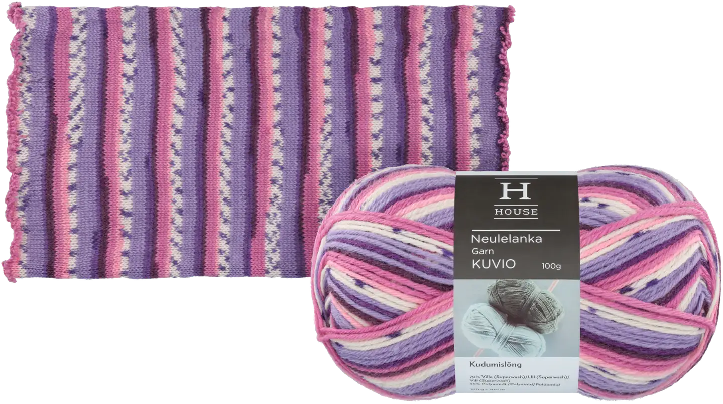 House lanka villasekoite Kuvio 100 g Lilac/pink/white 82456 - 3