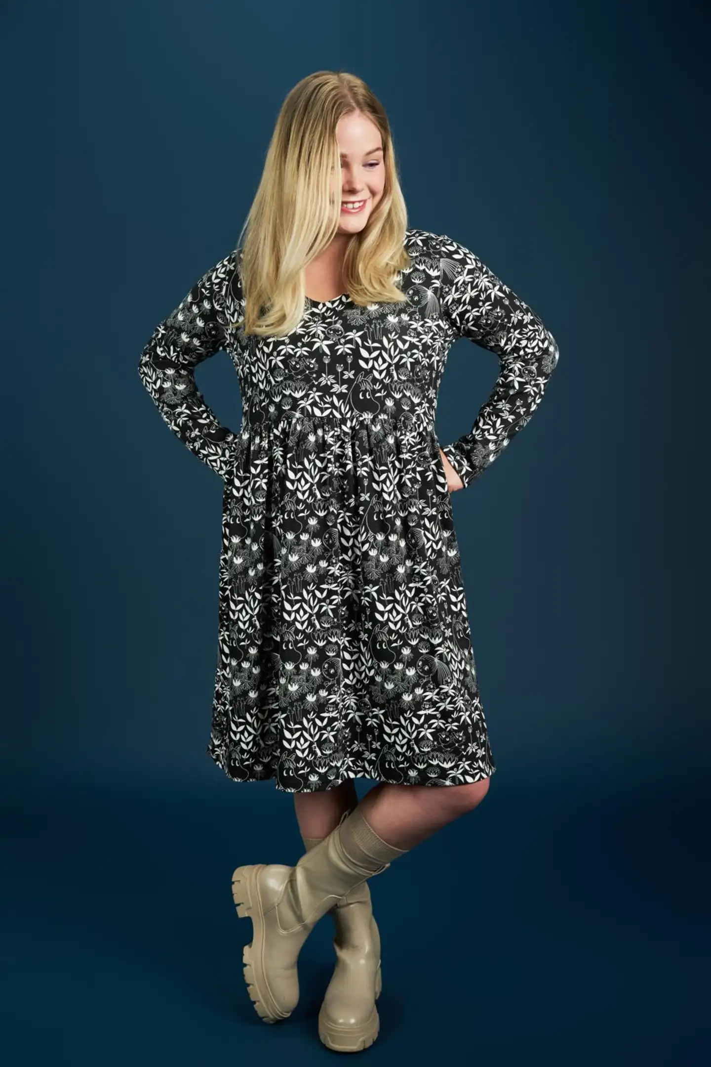 Moomin by Martinex naisten mekko Hely Esikko 589028 - Mustavalkoinen - 5