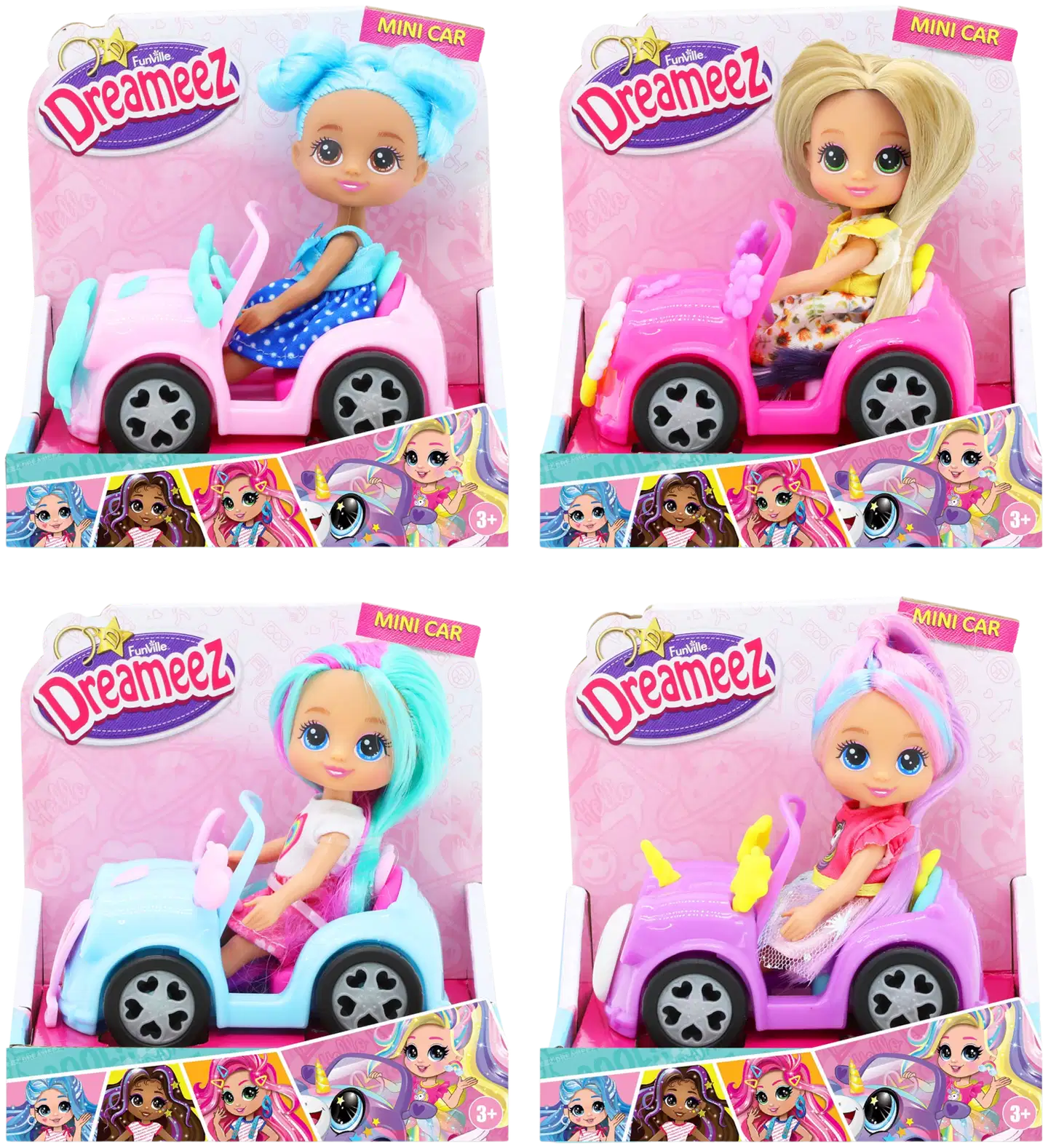 Dreameez Pikkunukke Avoautossa - 2