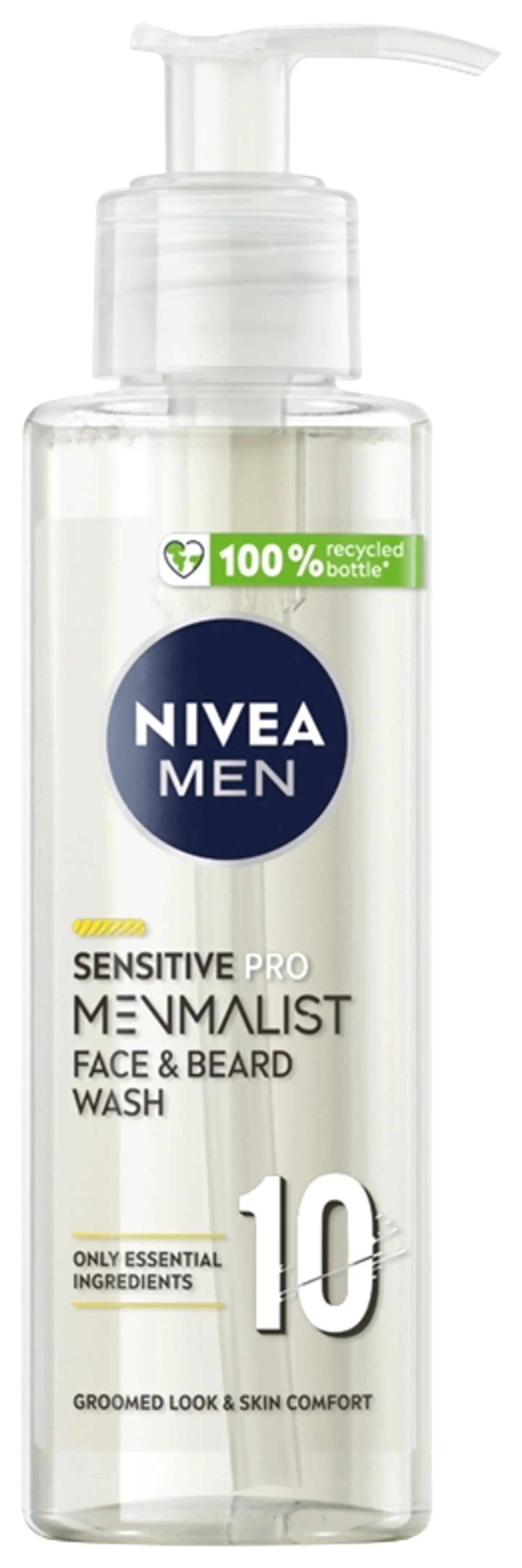 NIVEA MEN 200ml Sensitive Pro Menmalist Wash Gel -puhdistusgeeli