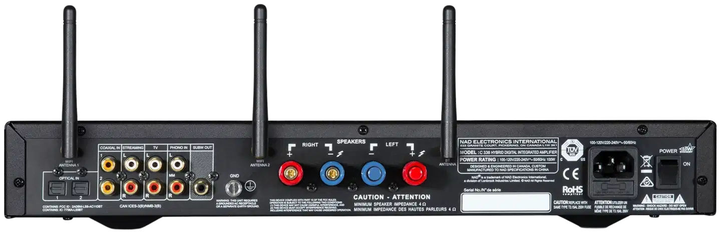NAD stereovahvistin C338 Hybrid Digital DAC - 4