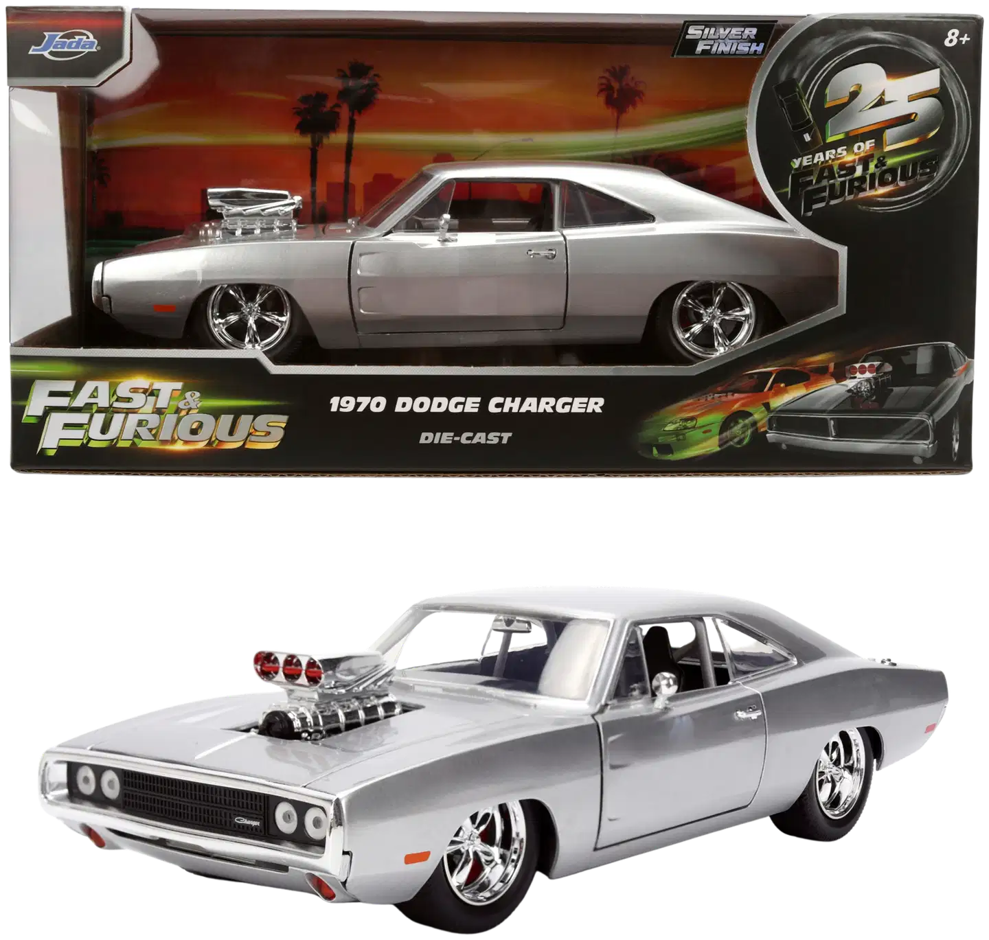 Jada - Fast & Furious Anniversary Dom's Dodge 1:24, 19 cm, die-cast - 1