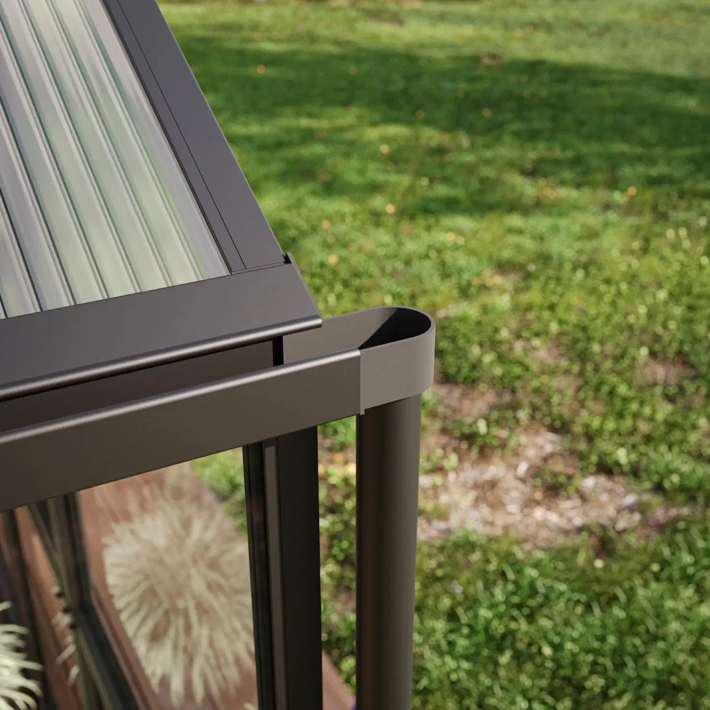 Kreative Gartentechnik kasvihuone Aptasia IV 10 m2 antrasiitinharmaa - 3