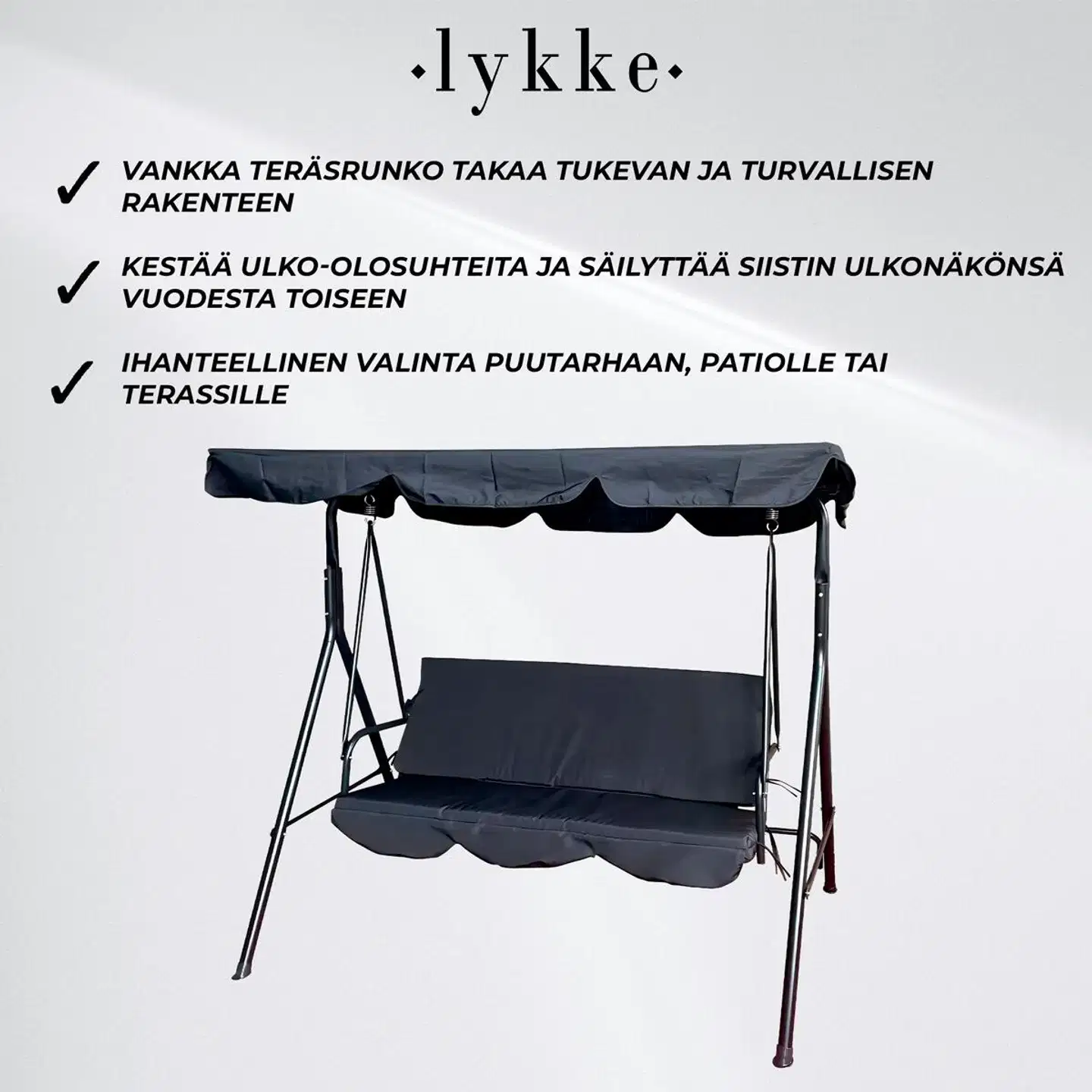 Lykke pihakeinu standard, musta - 3