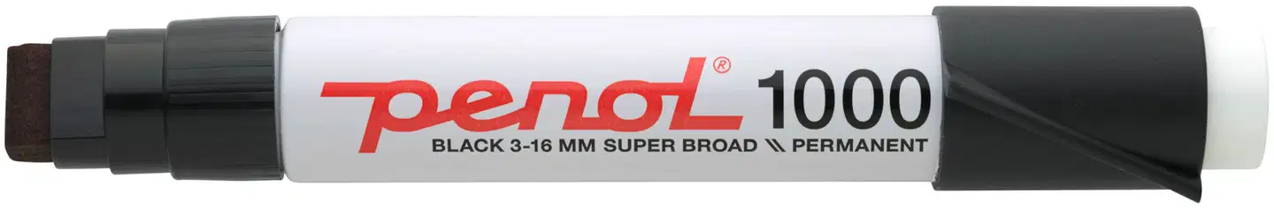 Penol permanenttitussi 1000 3-16 mm musta - 1