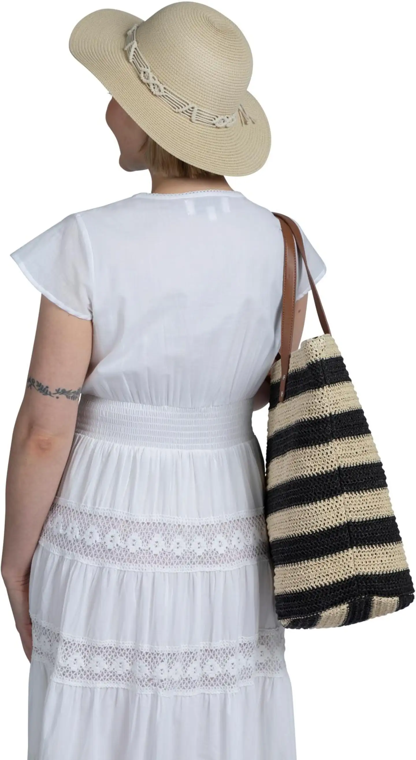 Margaux Riviera naisten midimekko MR-360 - WHITE - 5