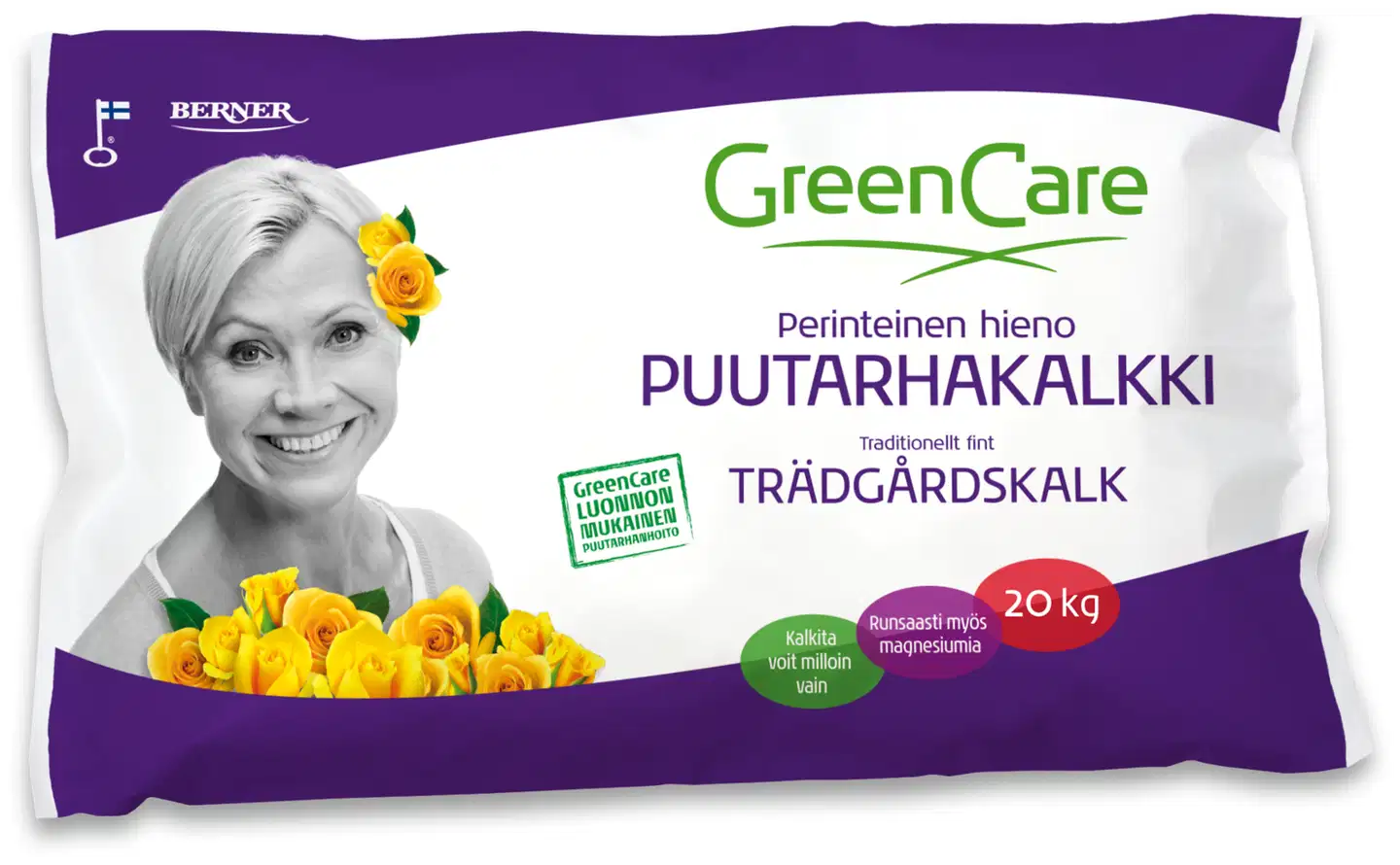 GreenCare perinteinen hieno puutarhakalkki 20 kg