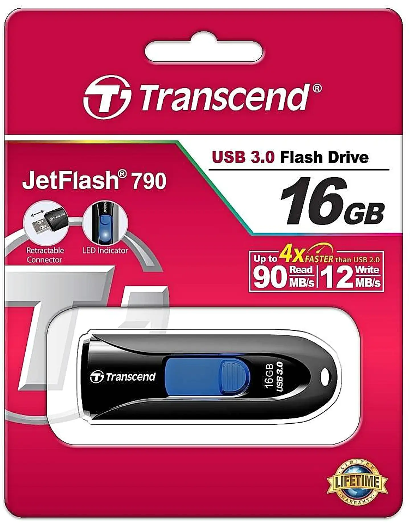 Transcend USB-muistitikku 16GB TS16GJF790K - 1