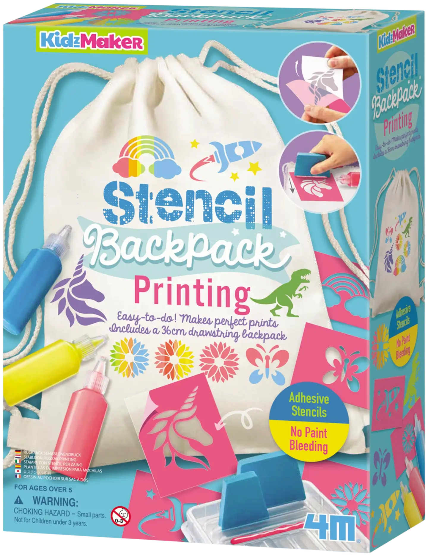4M KidzMaker DIY setti Stensiilirepputulostus - 1